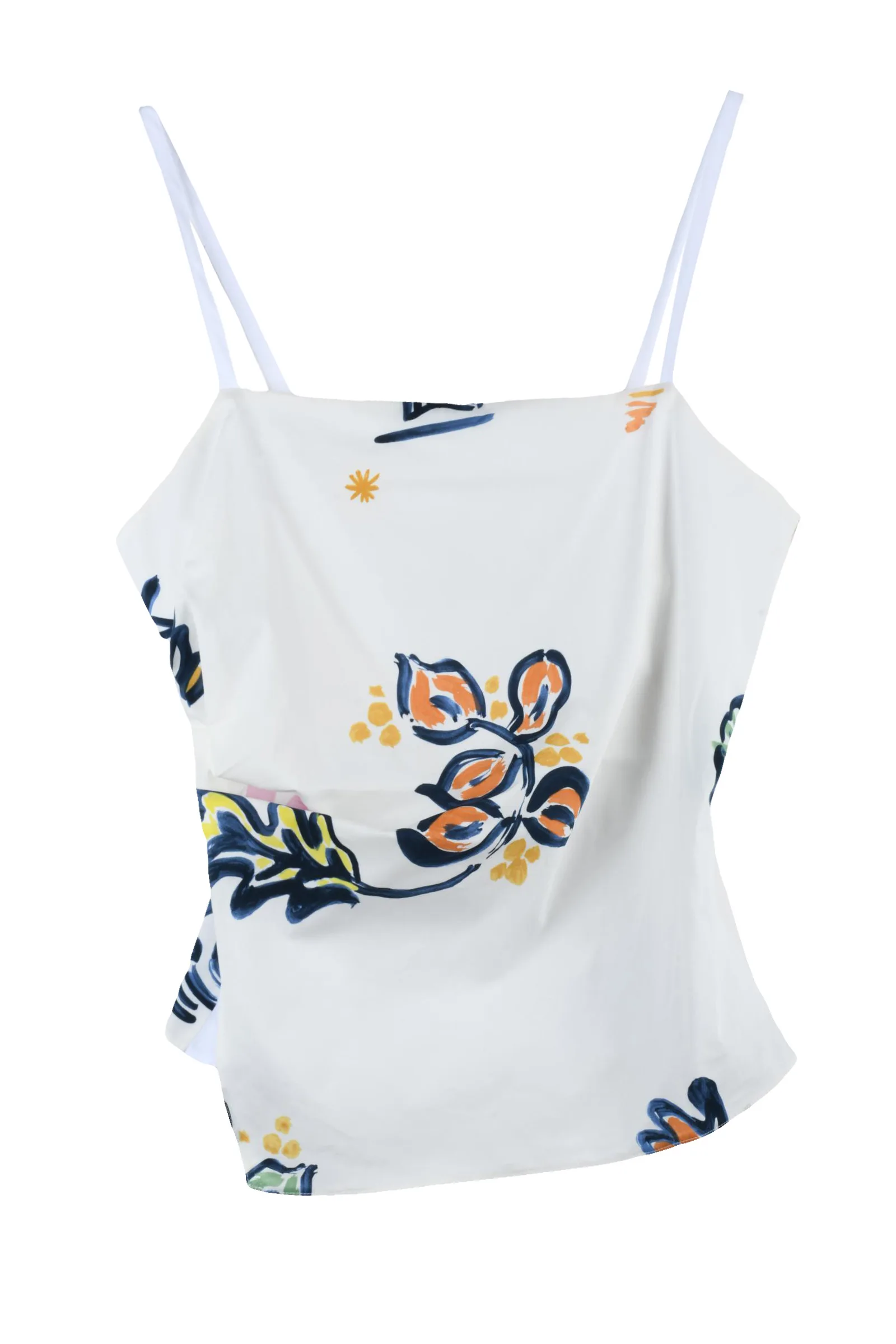 Top con Cerniera Bianco
