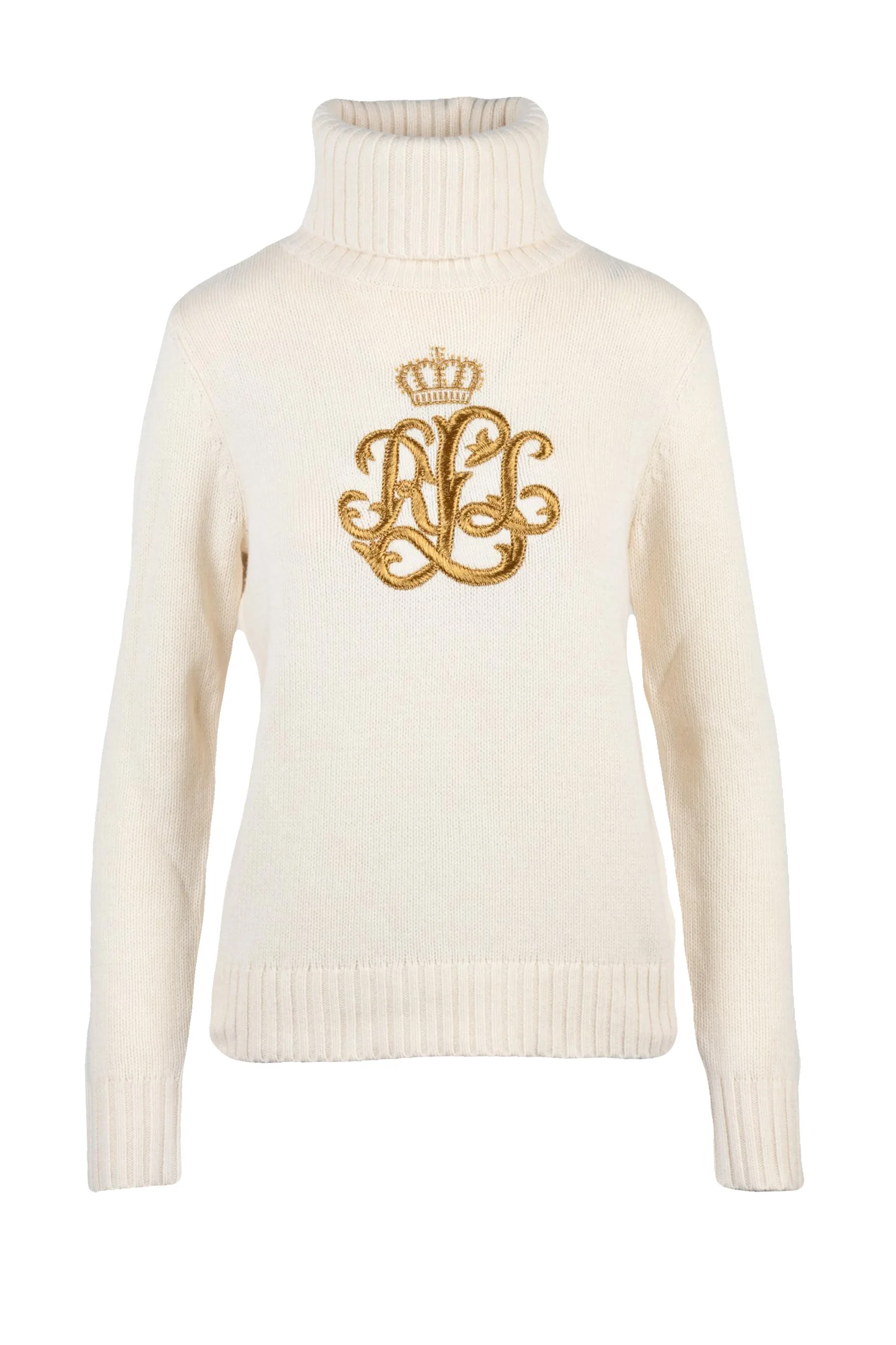 Maglione Collo Alto Bianco