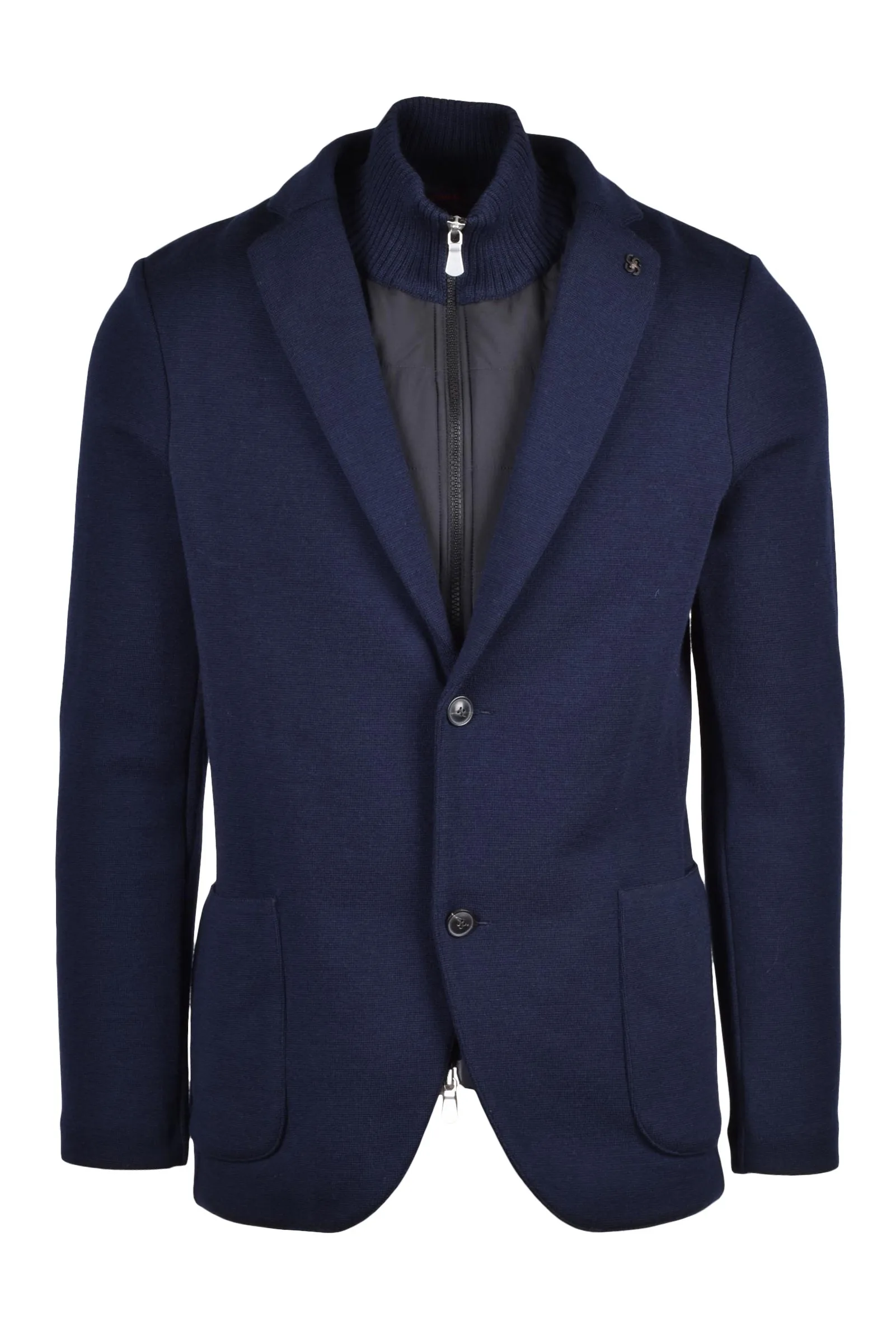 Giacca in Maglia Blu