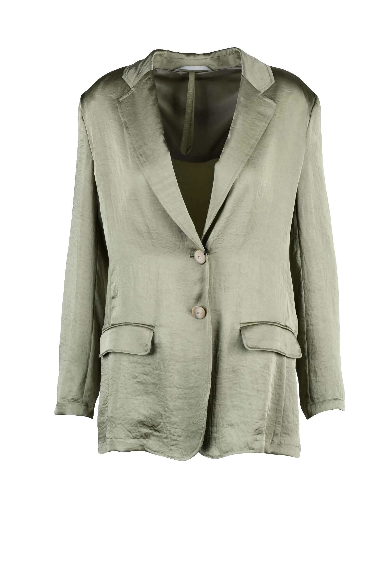 Blazer in Satin Verde