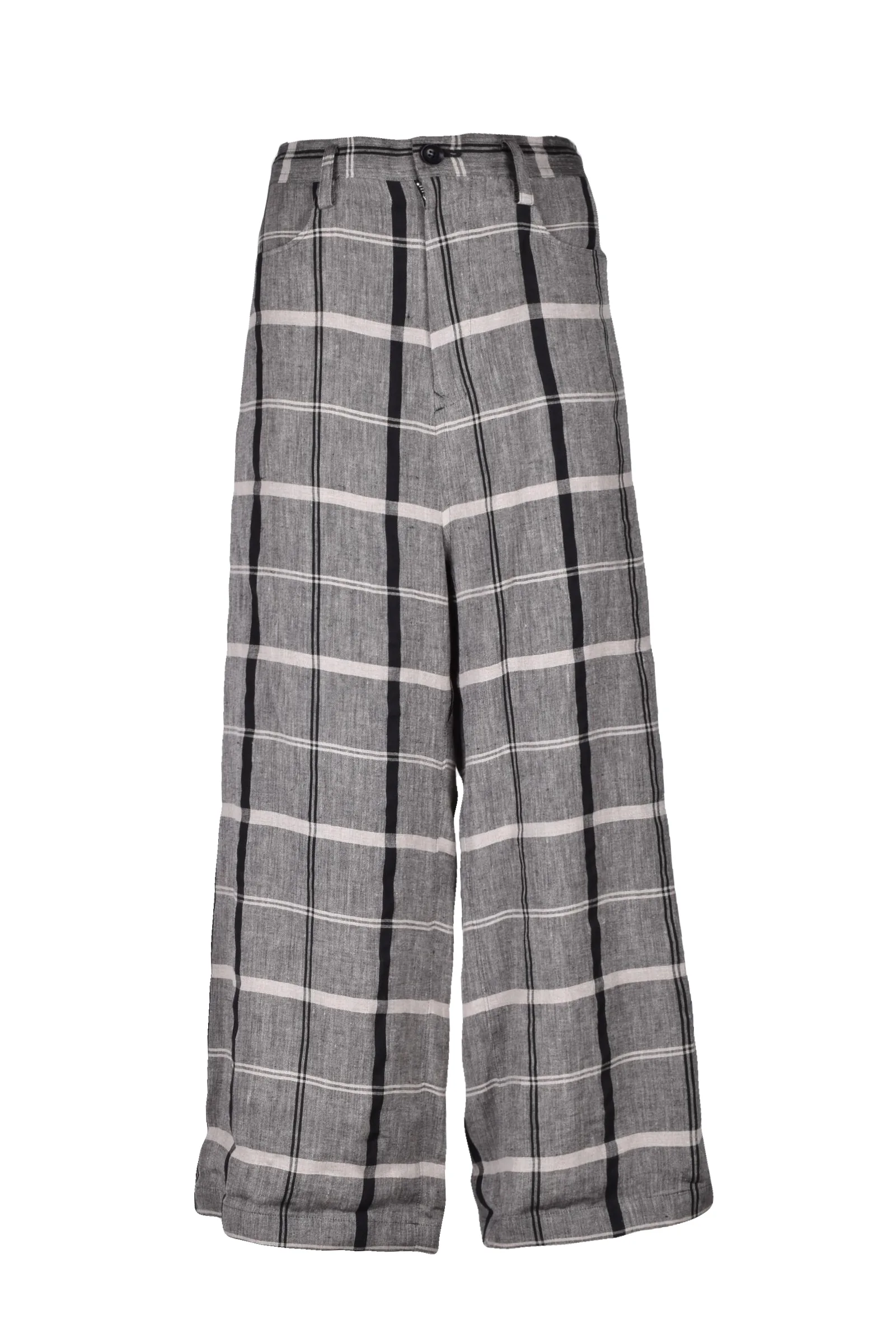 Pantaloni Larghi Grigio