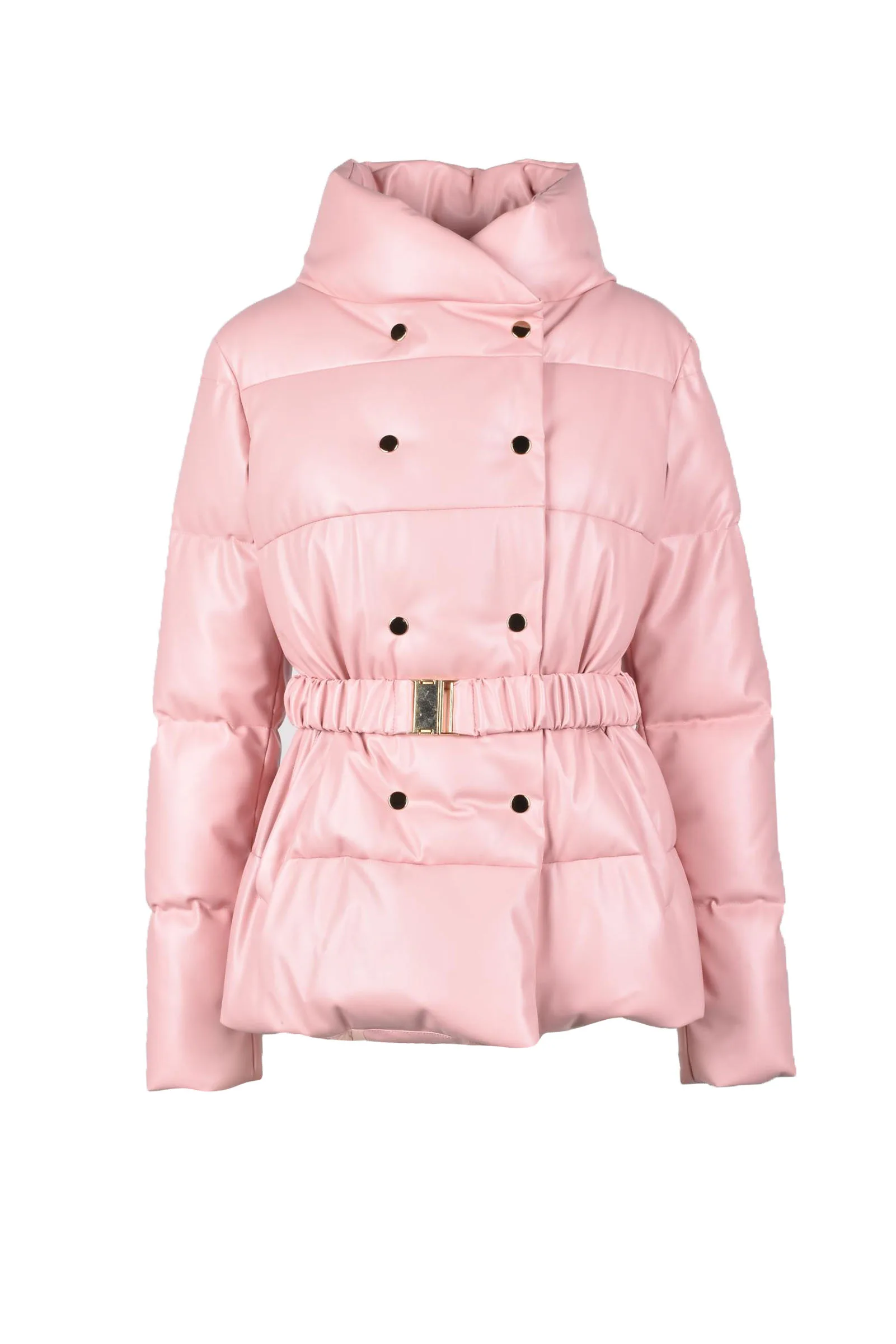 Piumino in Ecopelle Rosa