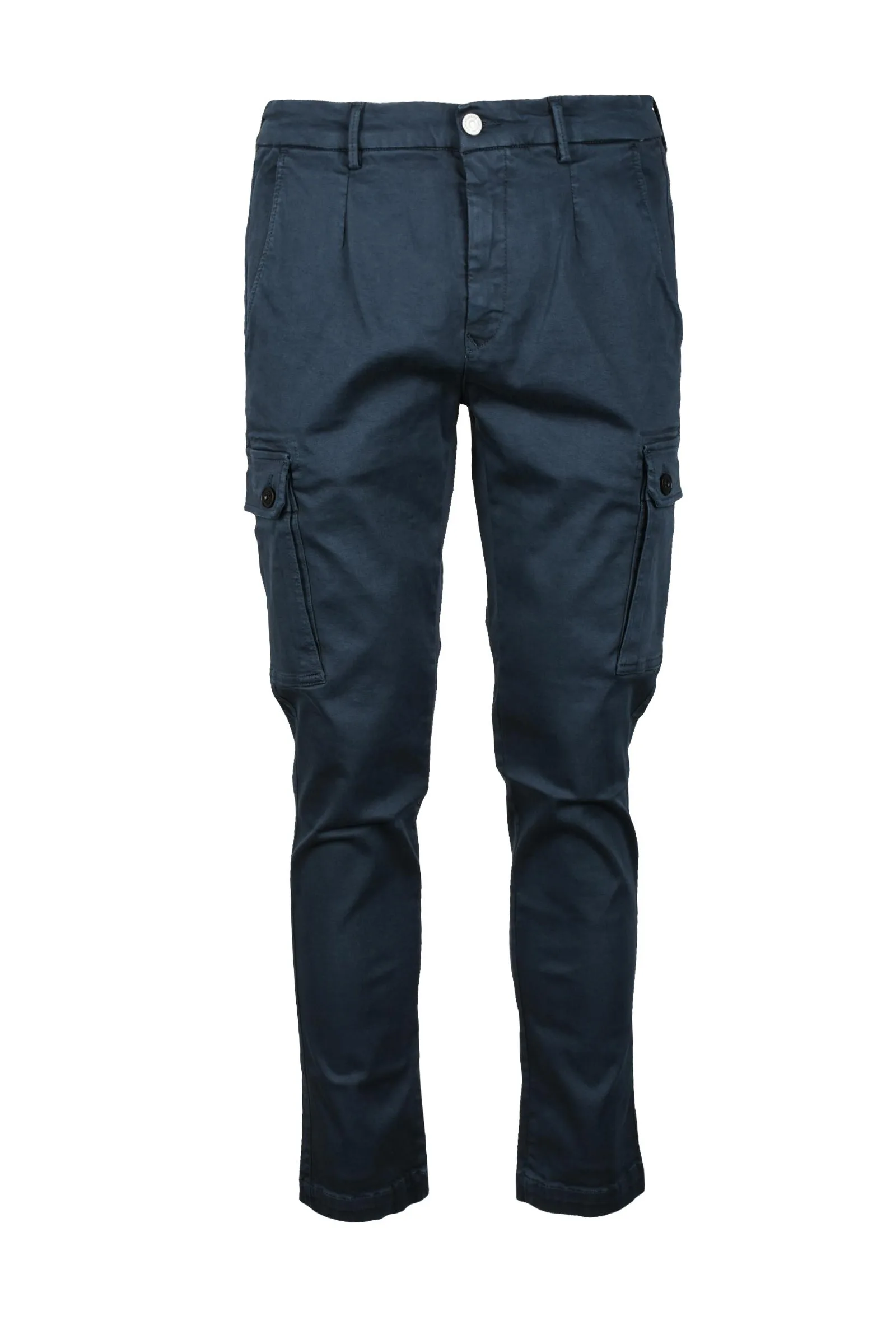 Pantalone Cargo Stretch Blu