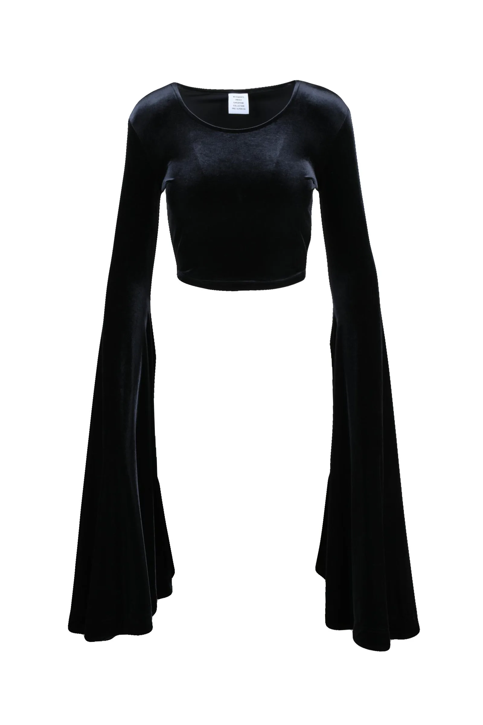 Blusa in Velluto Nera