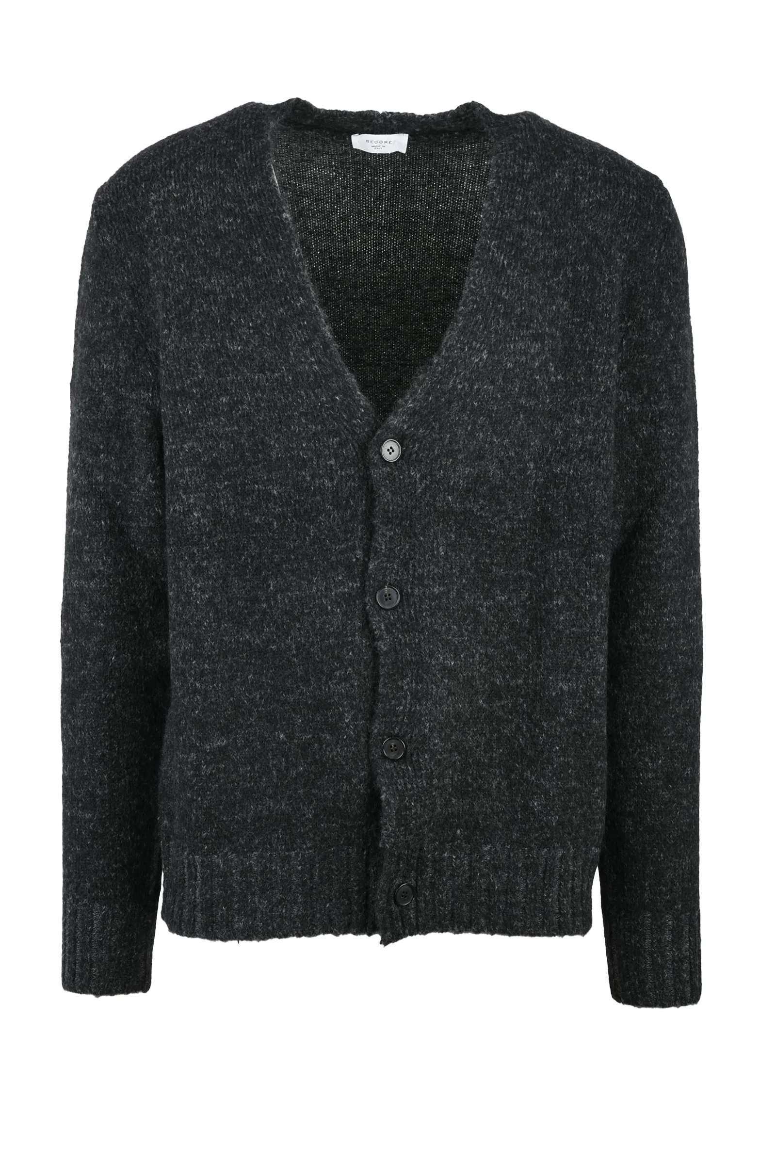 Cardigan con Bottoni Nero