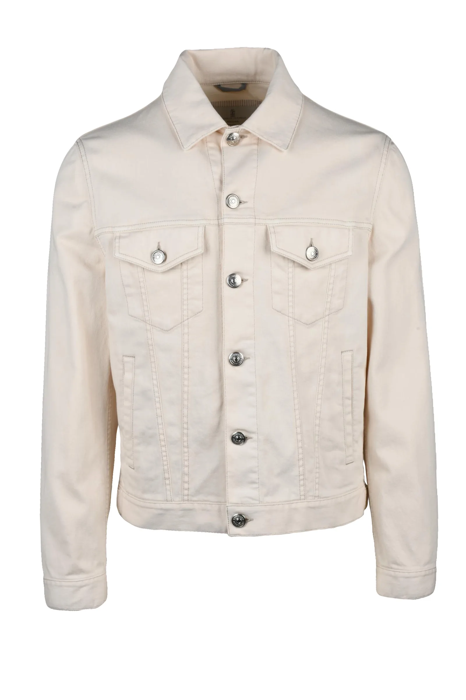 Giubbotto in Denim Bianco