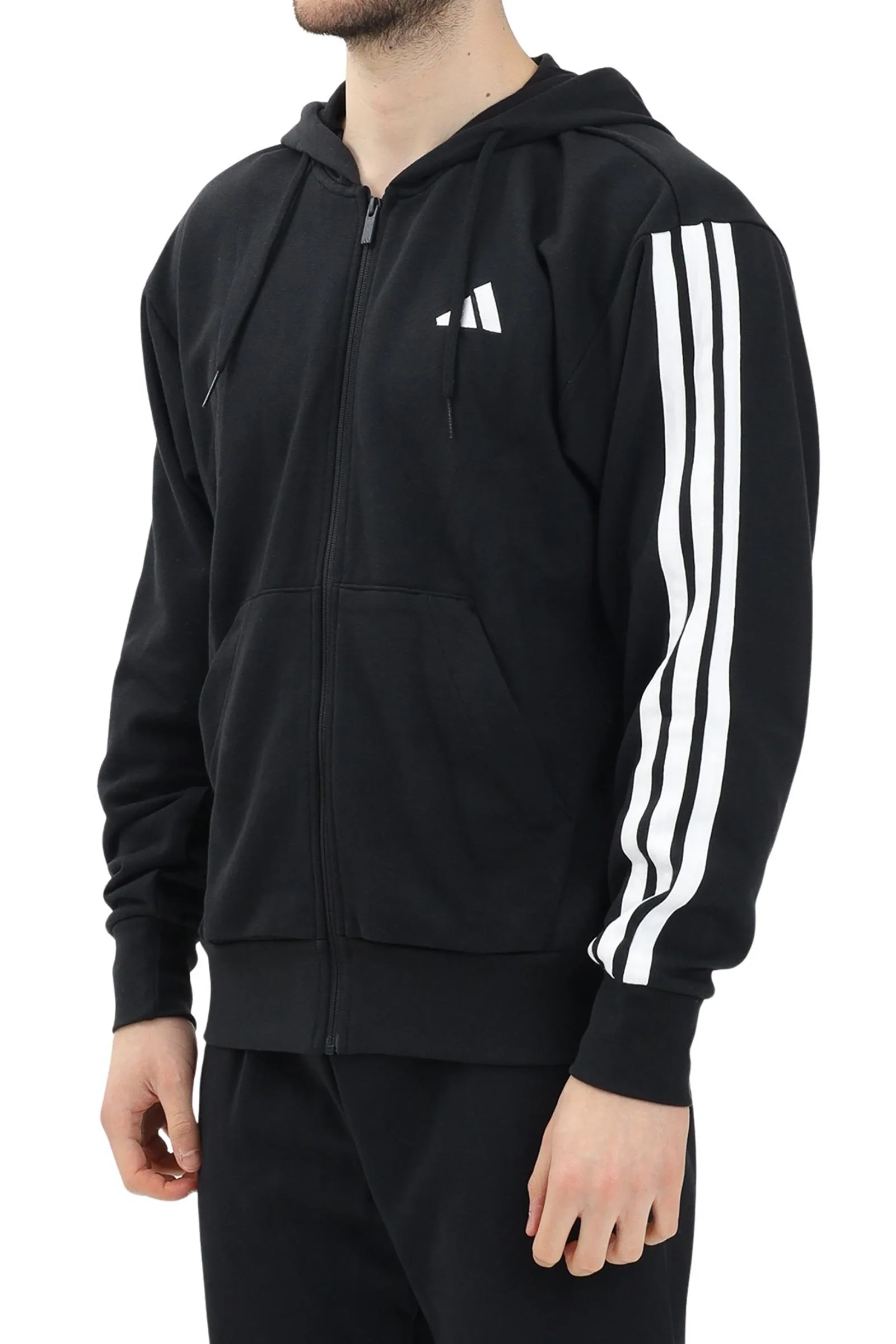 Felpa con Zip Nero