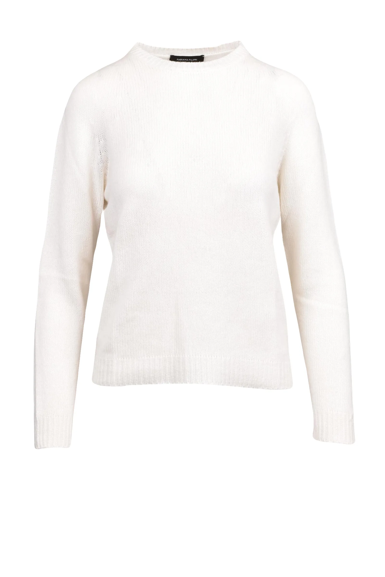Maglia Pullover Girocollo Bianco
