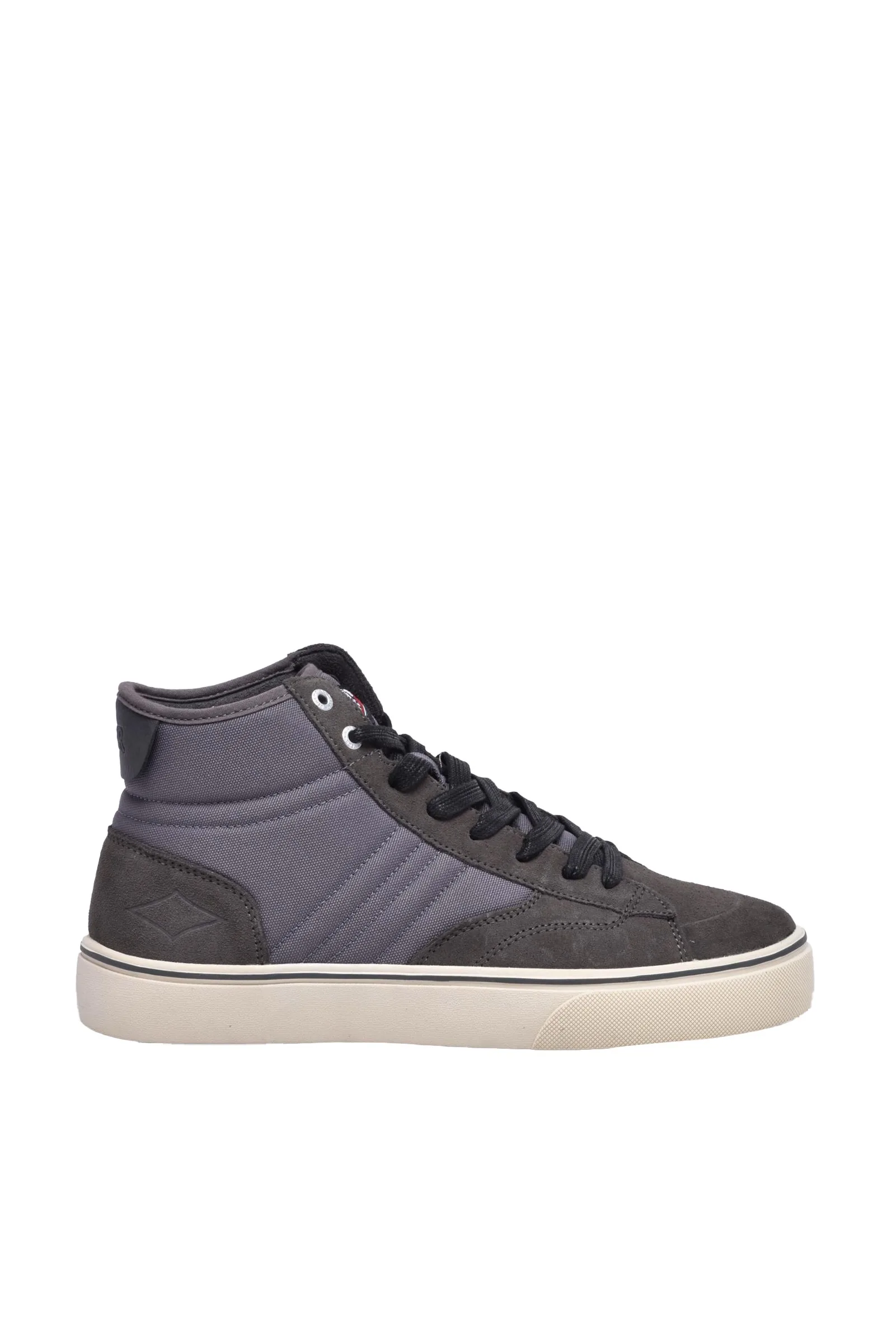 Sneaker Alta Suede Nylon Grigio