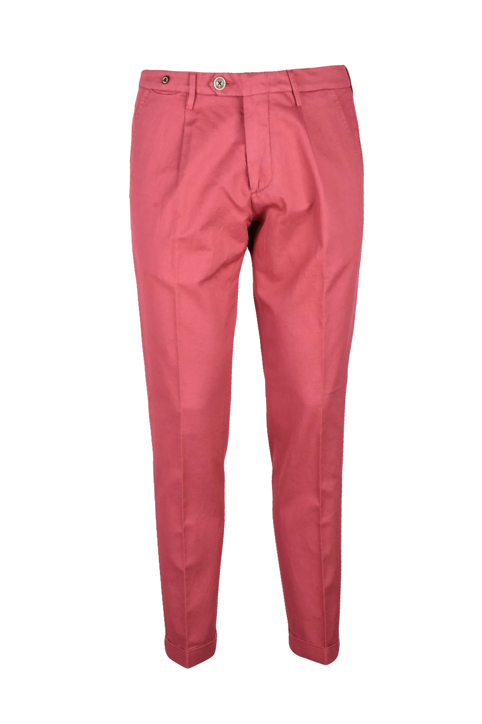 Pantalone Classico Dritto Rosa