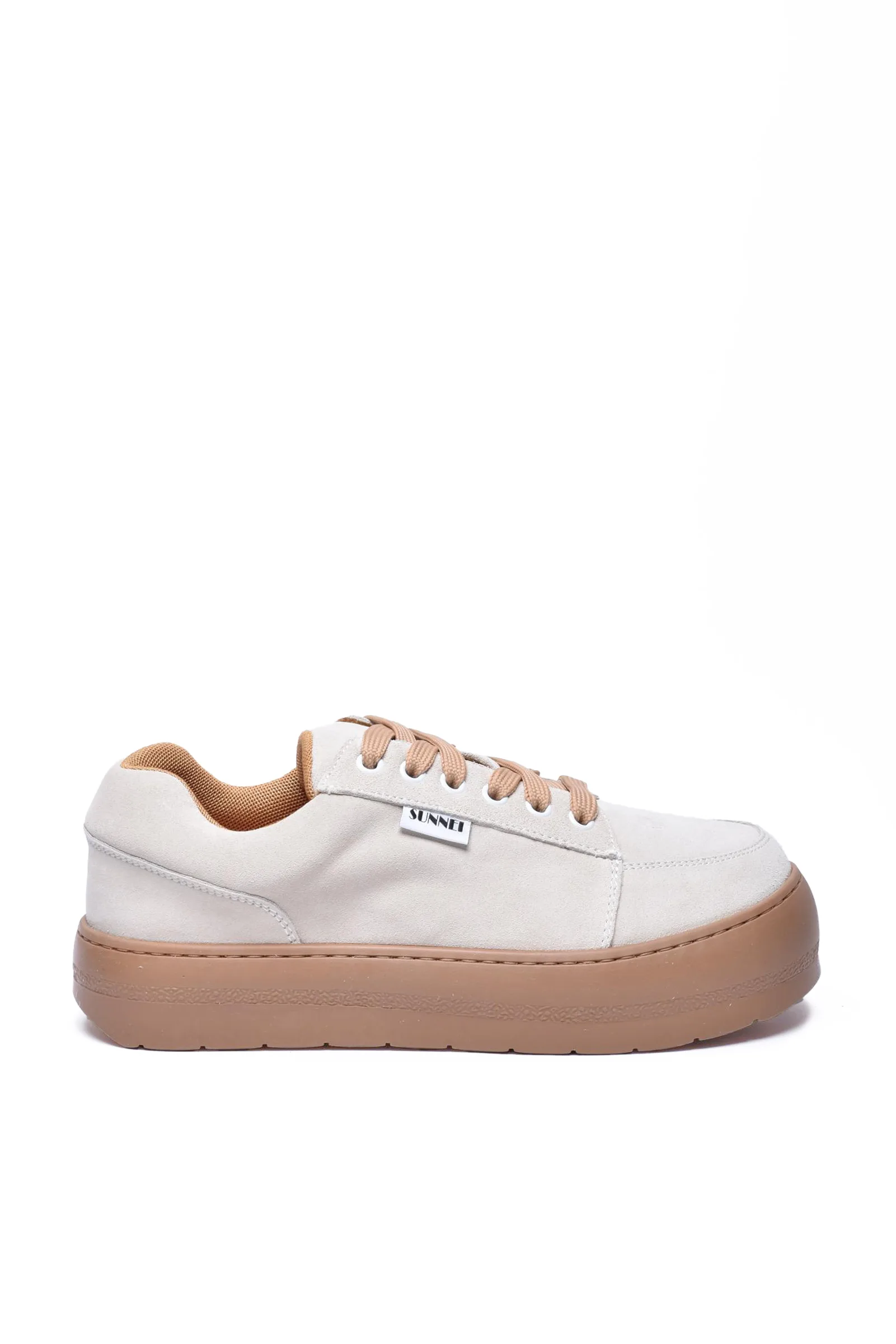 Sneakers in Pelle Beige