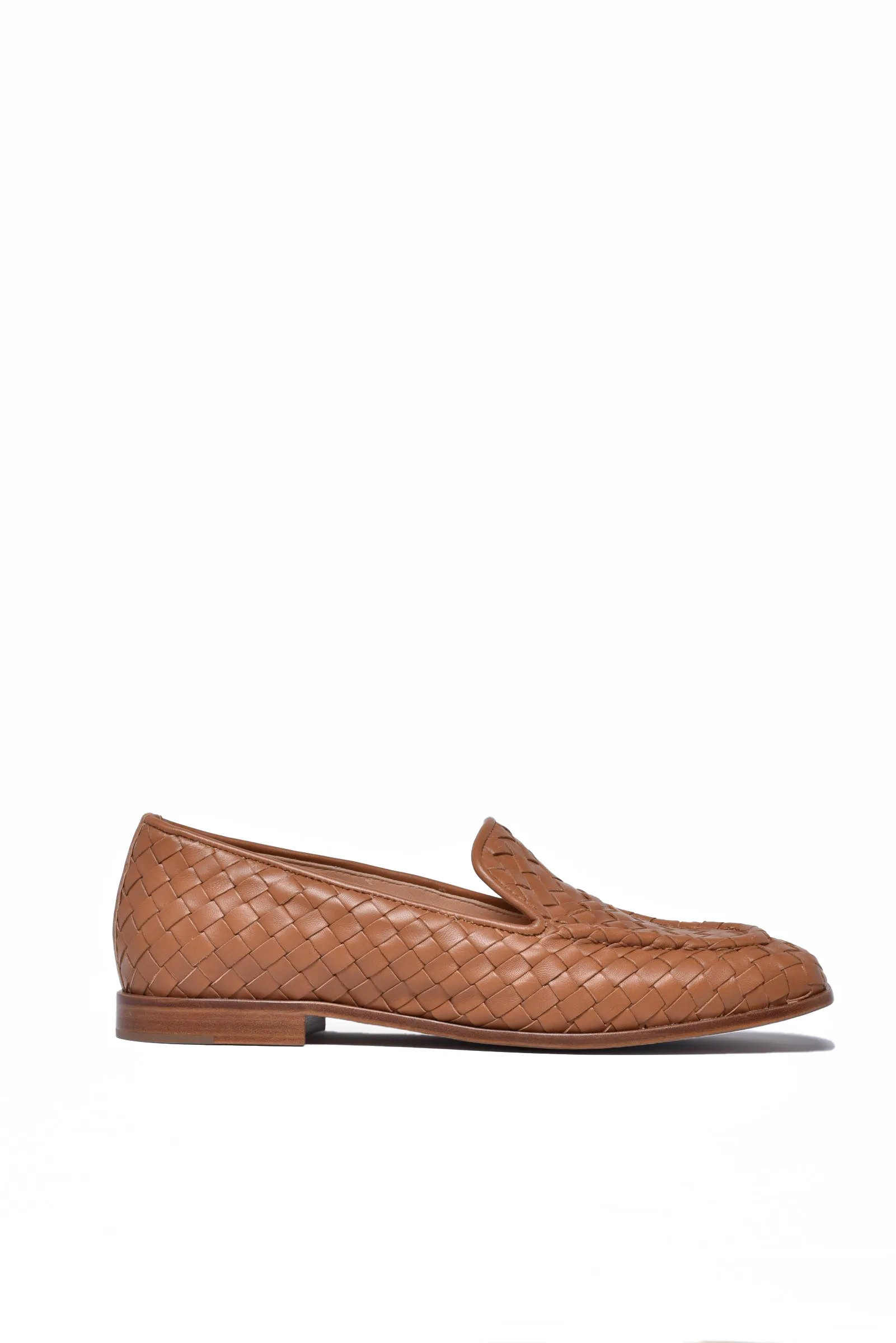 Mocassino Intrecciato Marrone