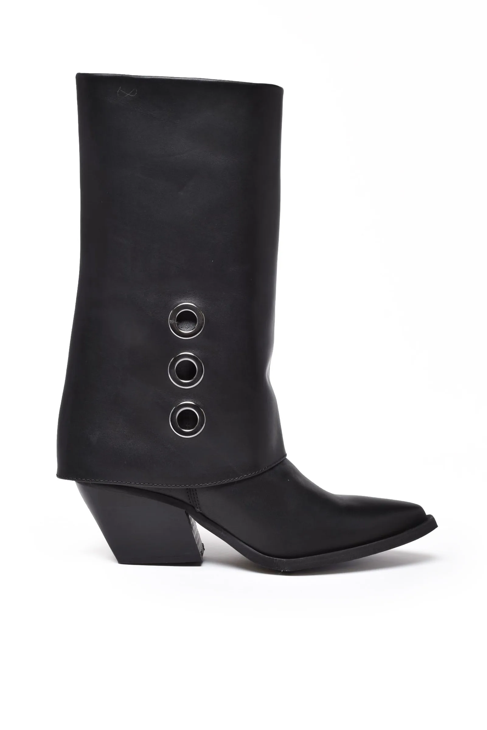 Czarne teksańskie buty