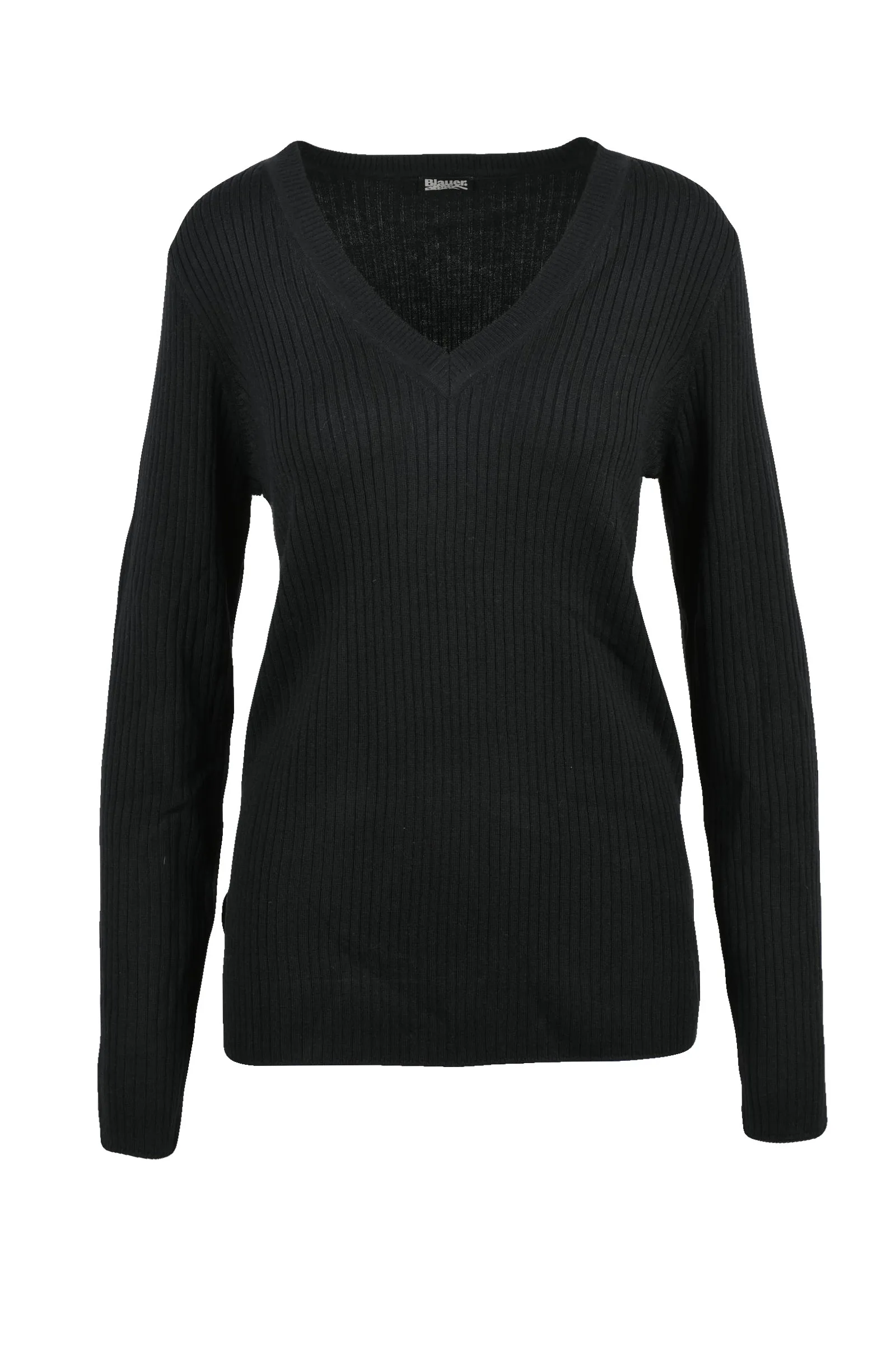 Maglia cannettata Nera