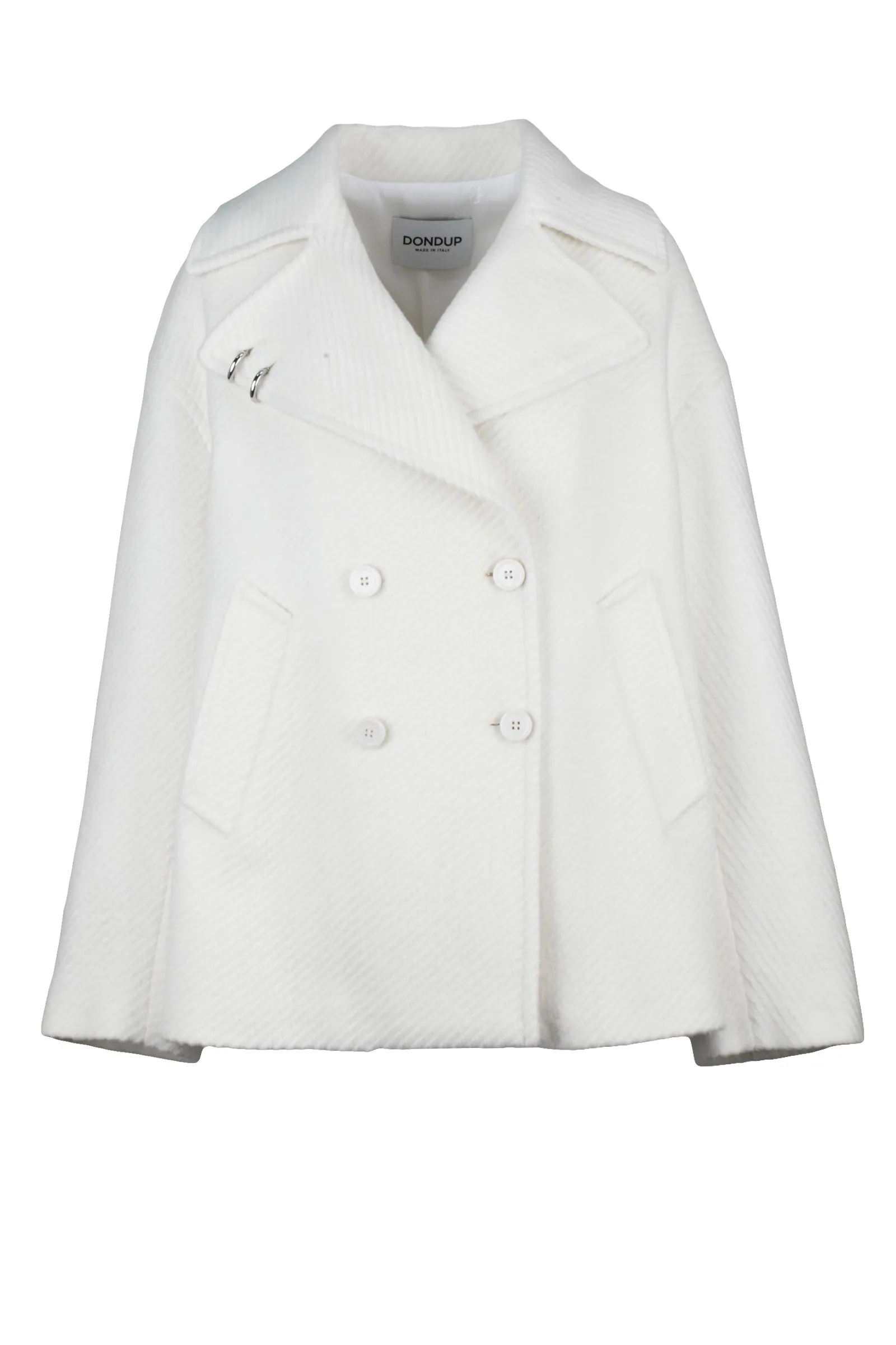 Cappottino Morbido Doppiopetto Bianco