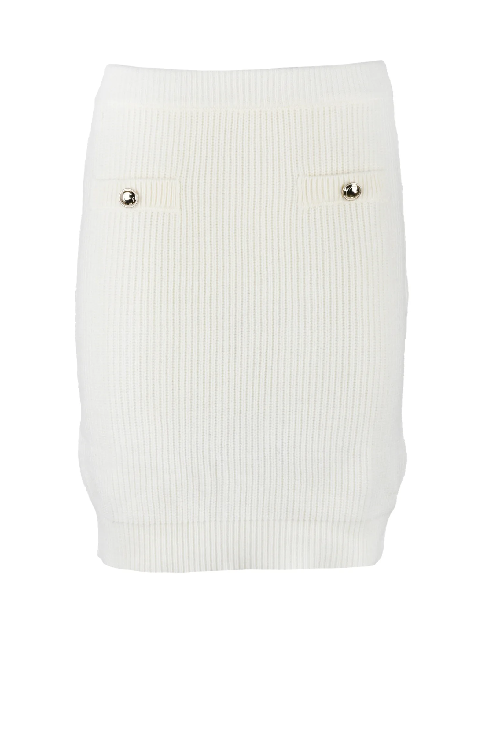 Gonna Mini in Maglia Bianco