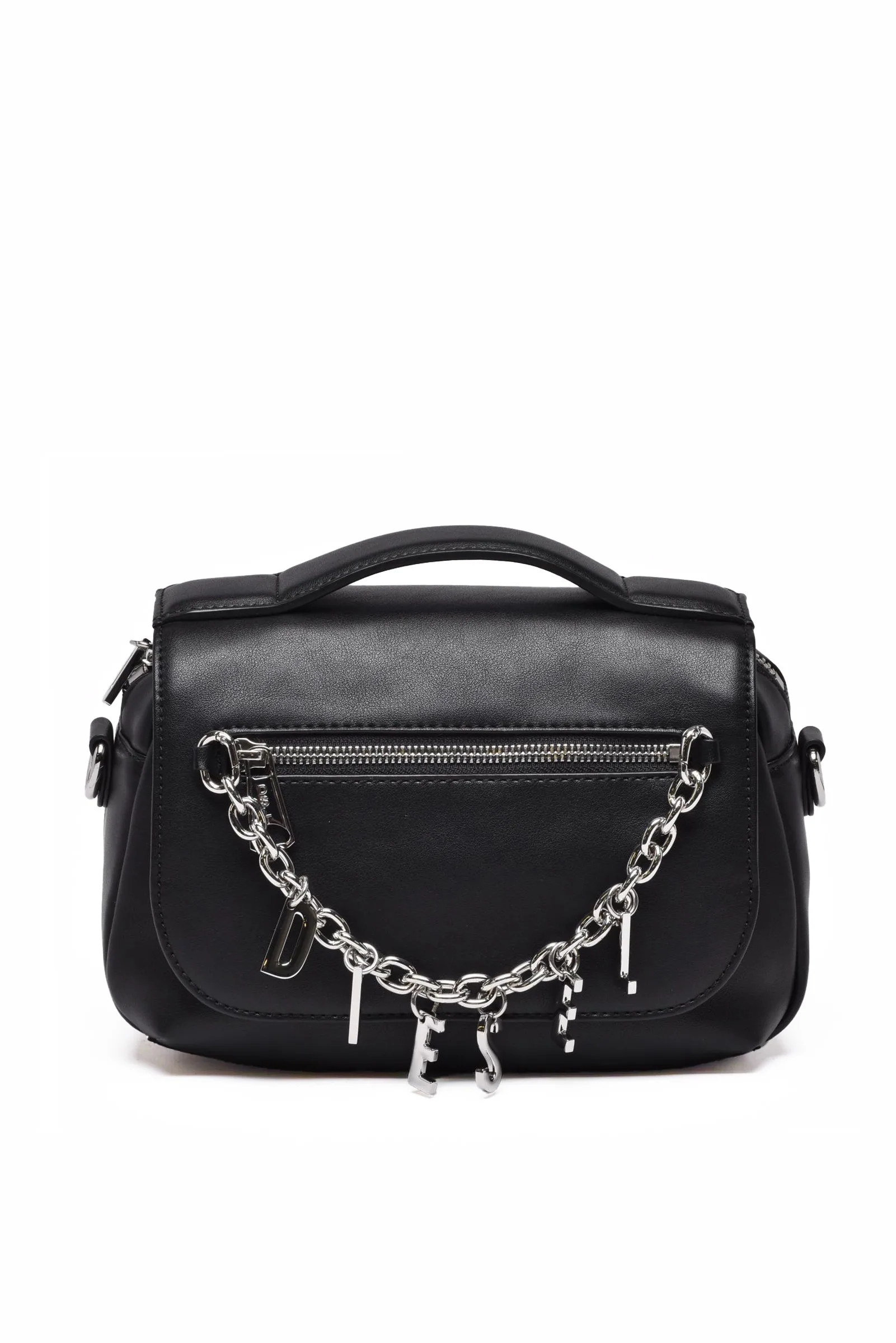 Black shoulder strap