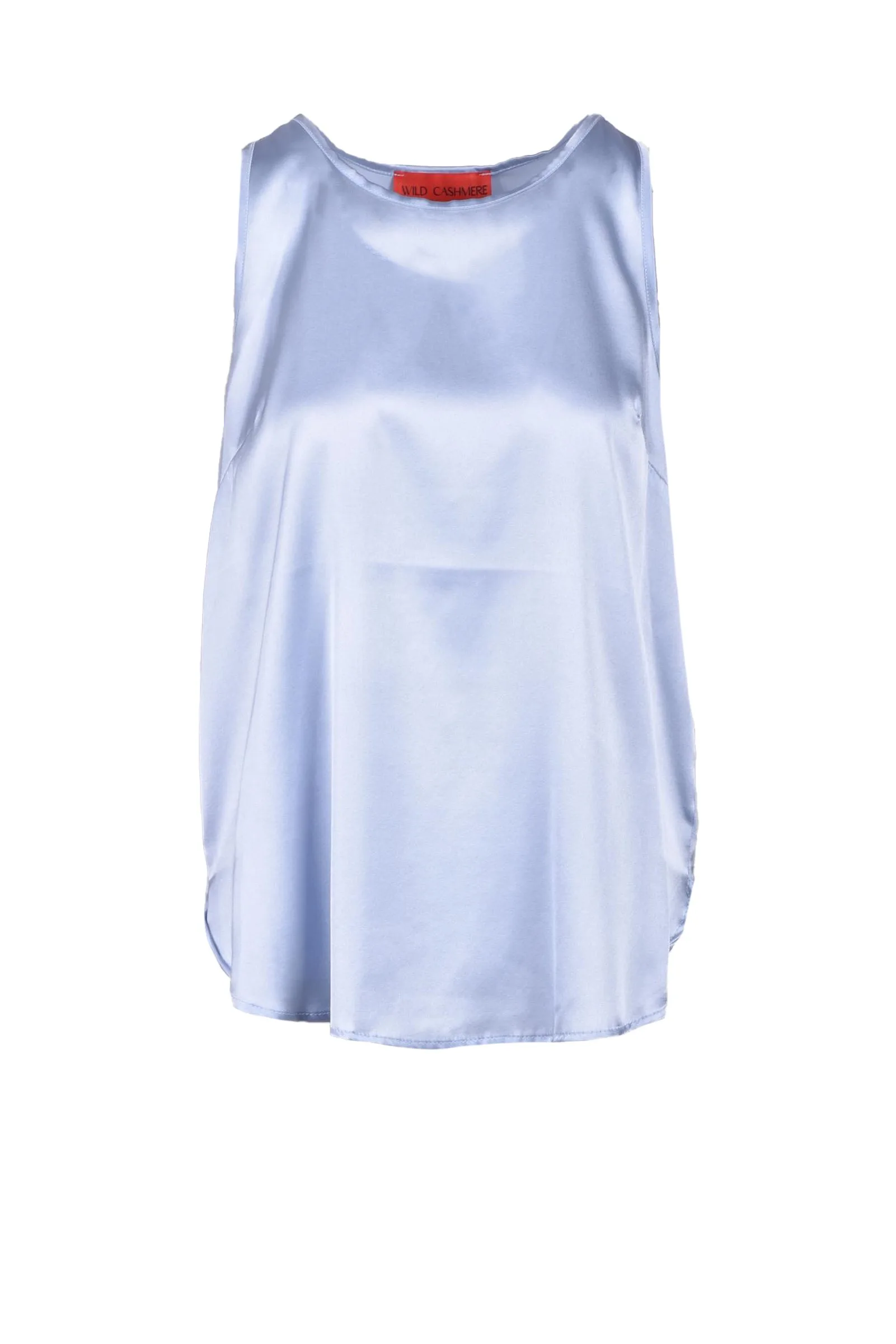 Top in Seta Azzurro