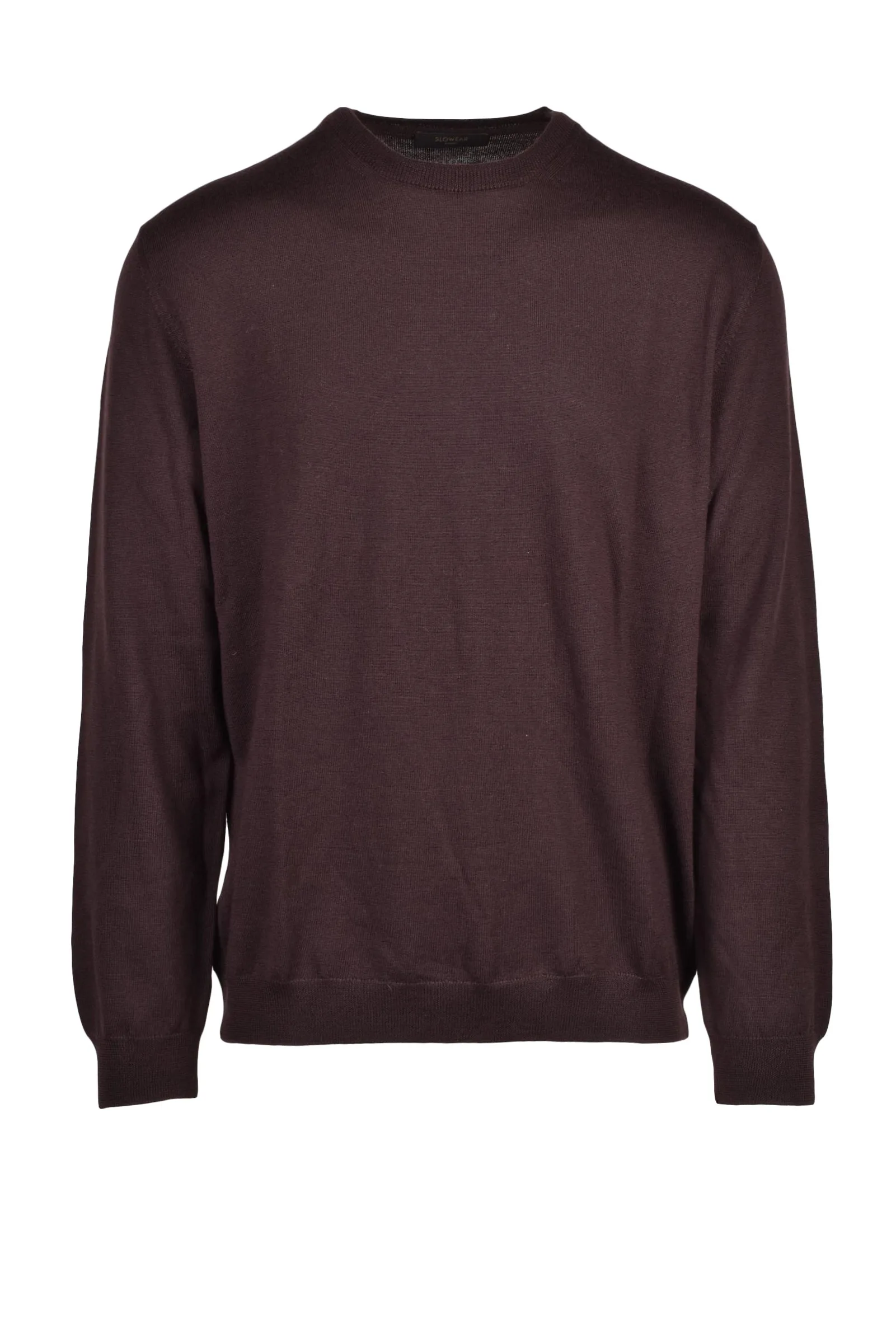 Pullover Girocollo Marrone