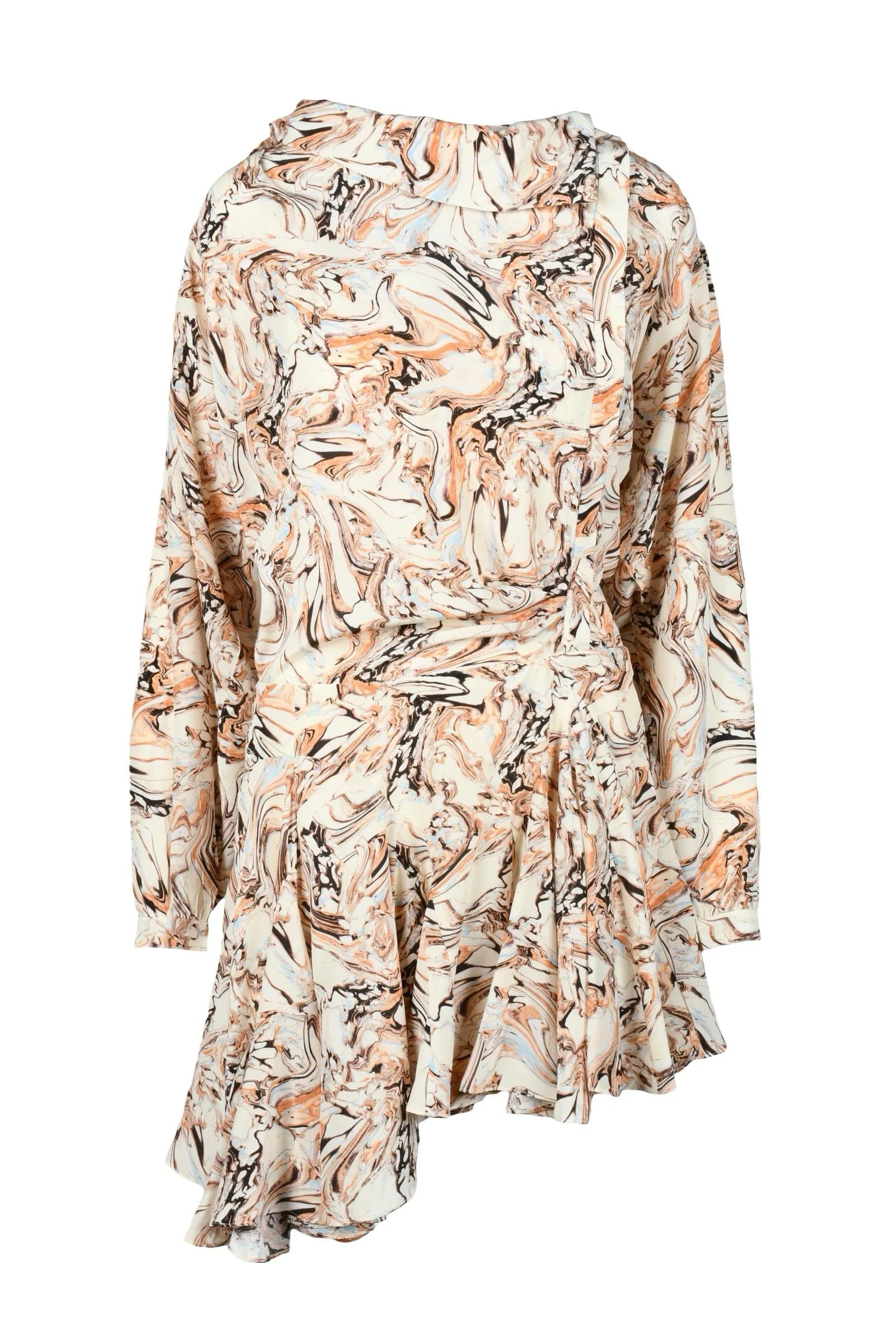 Abito Corto in Voile Beige