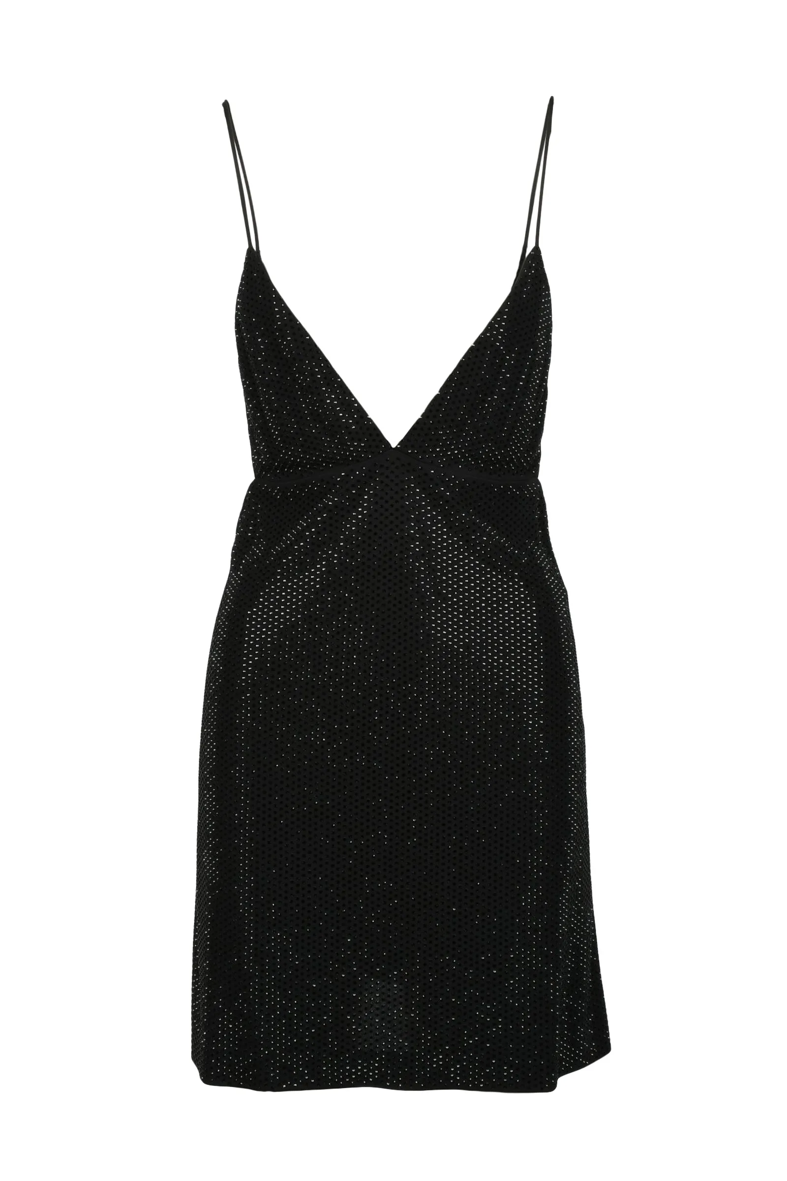 Abito Corto Paillettes Nero