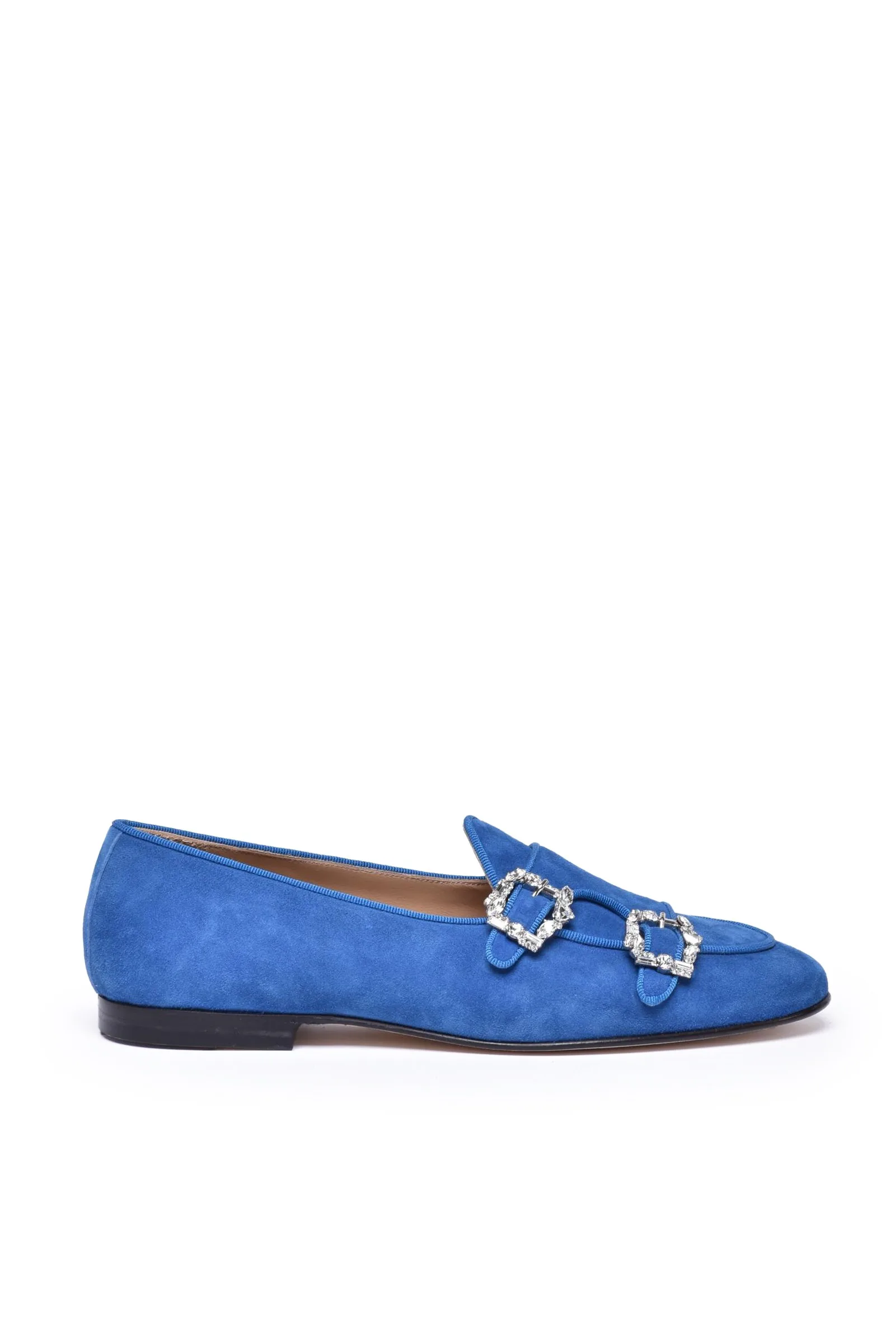 Mocassino in Suede Azzurro