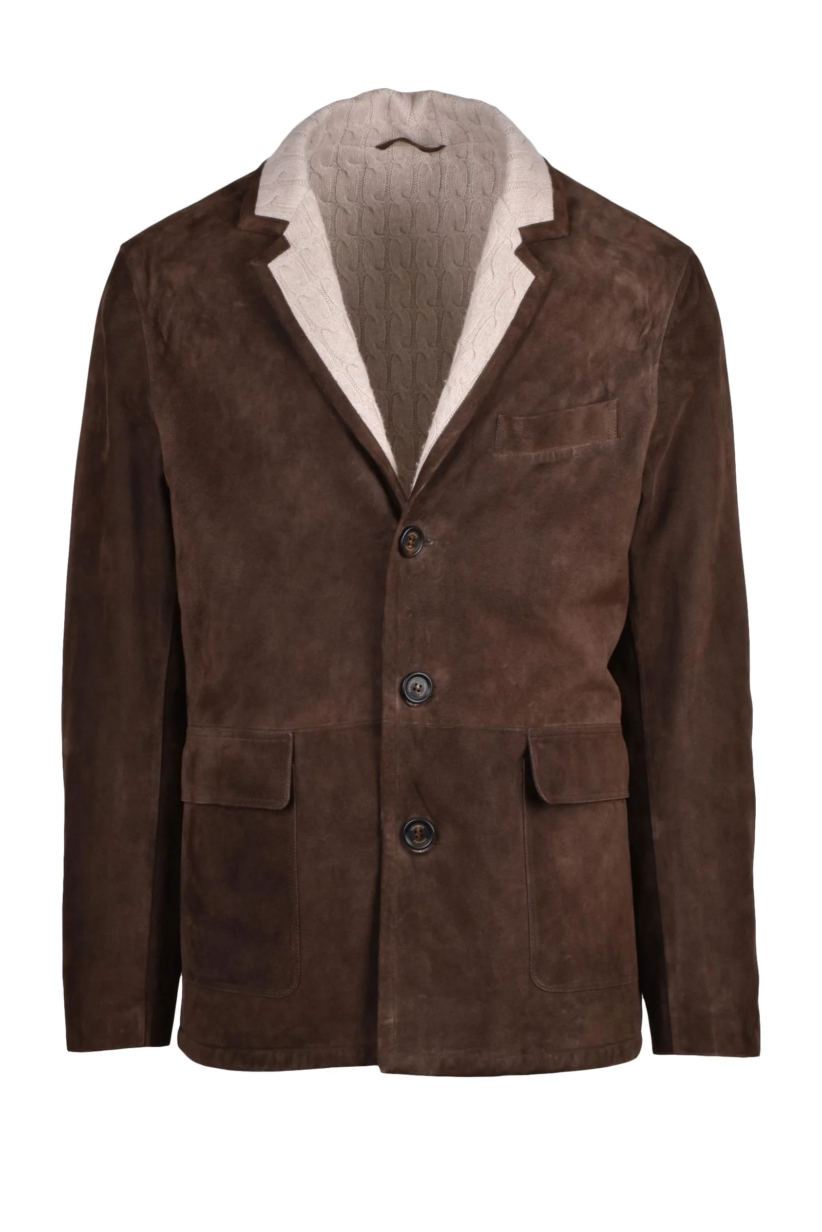 Giacca in Suede Marrone