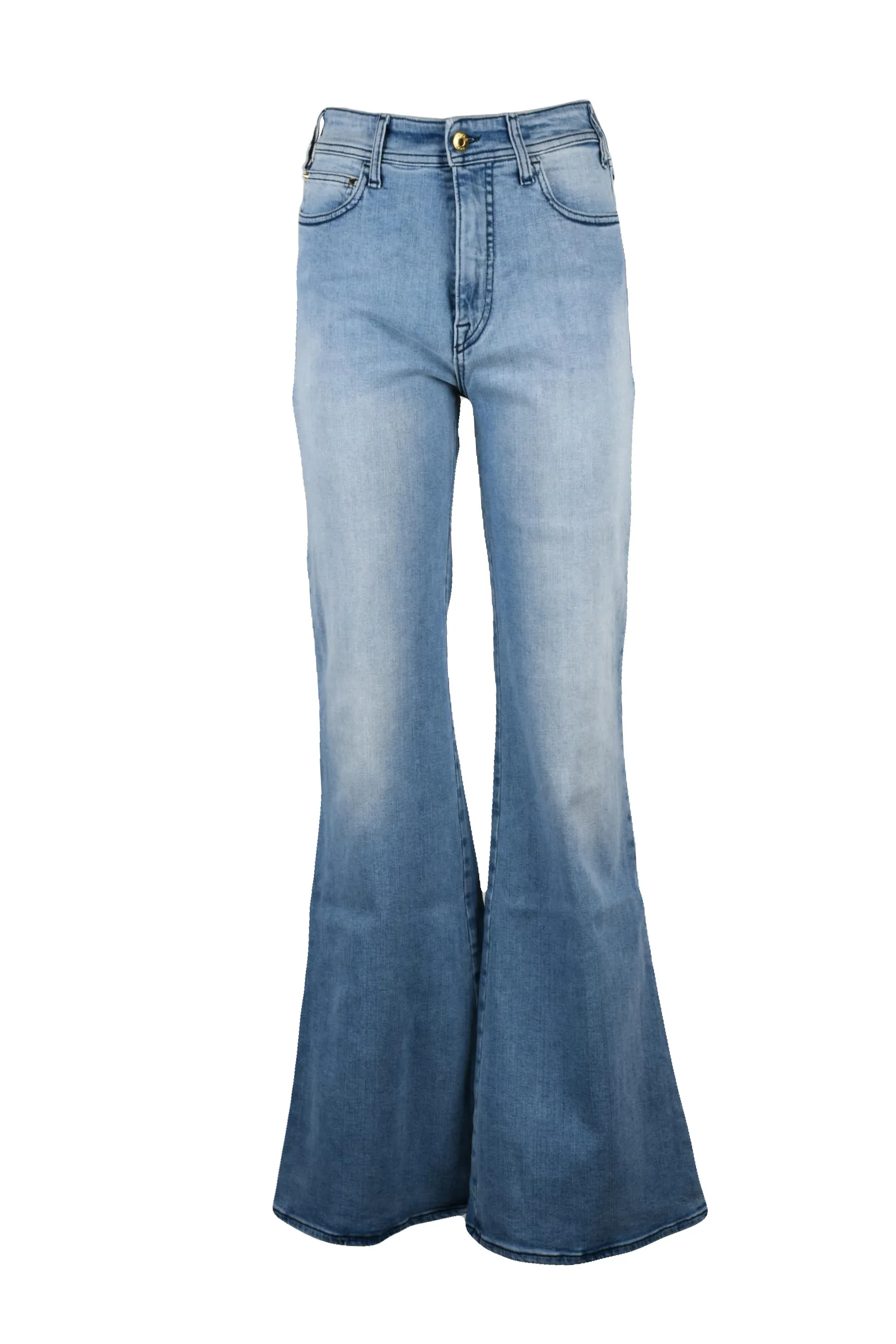 Jeans flared Azzurro