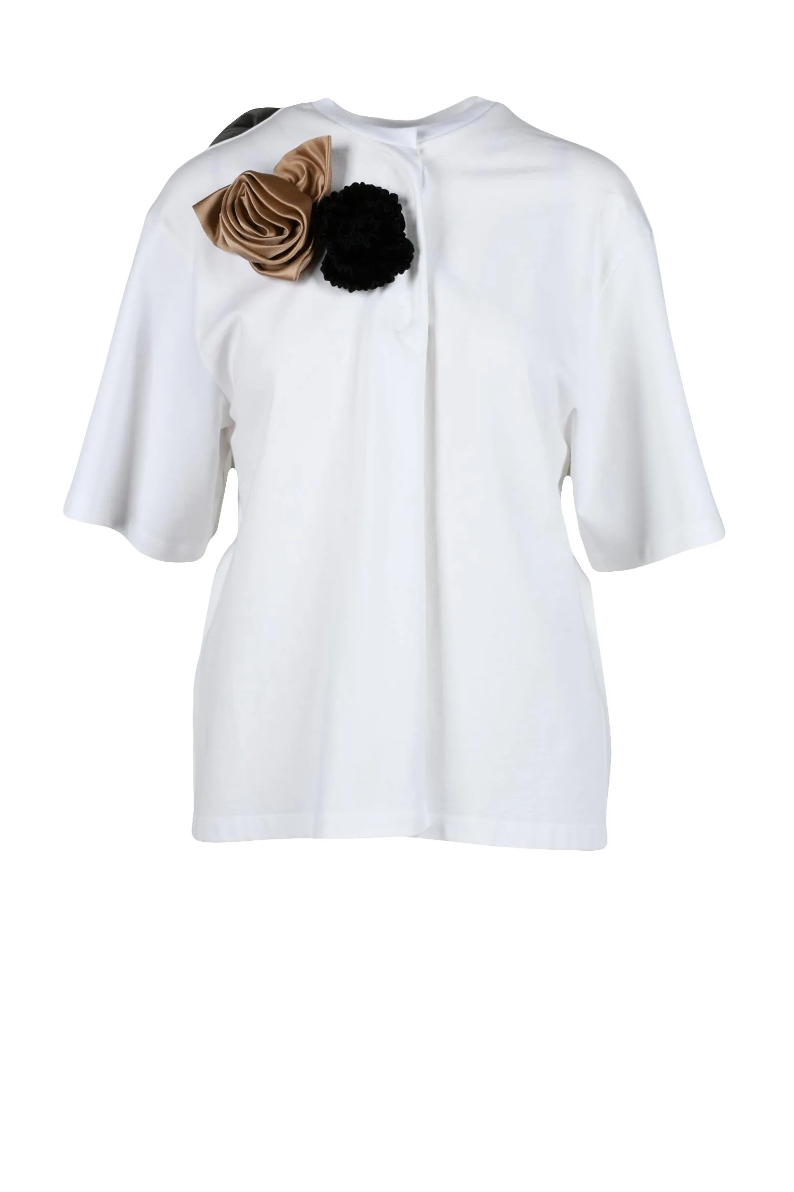 Tshirt Tagliata a Giacca Bianco