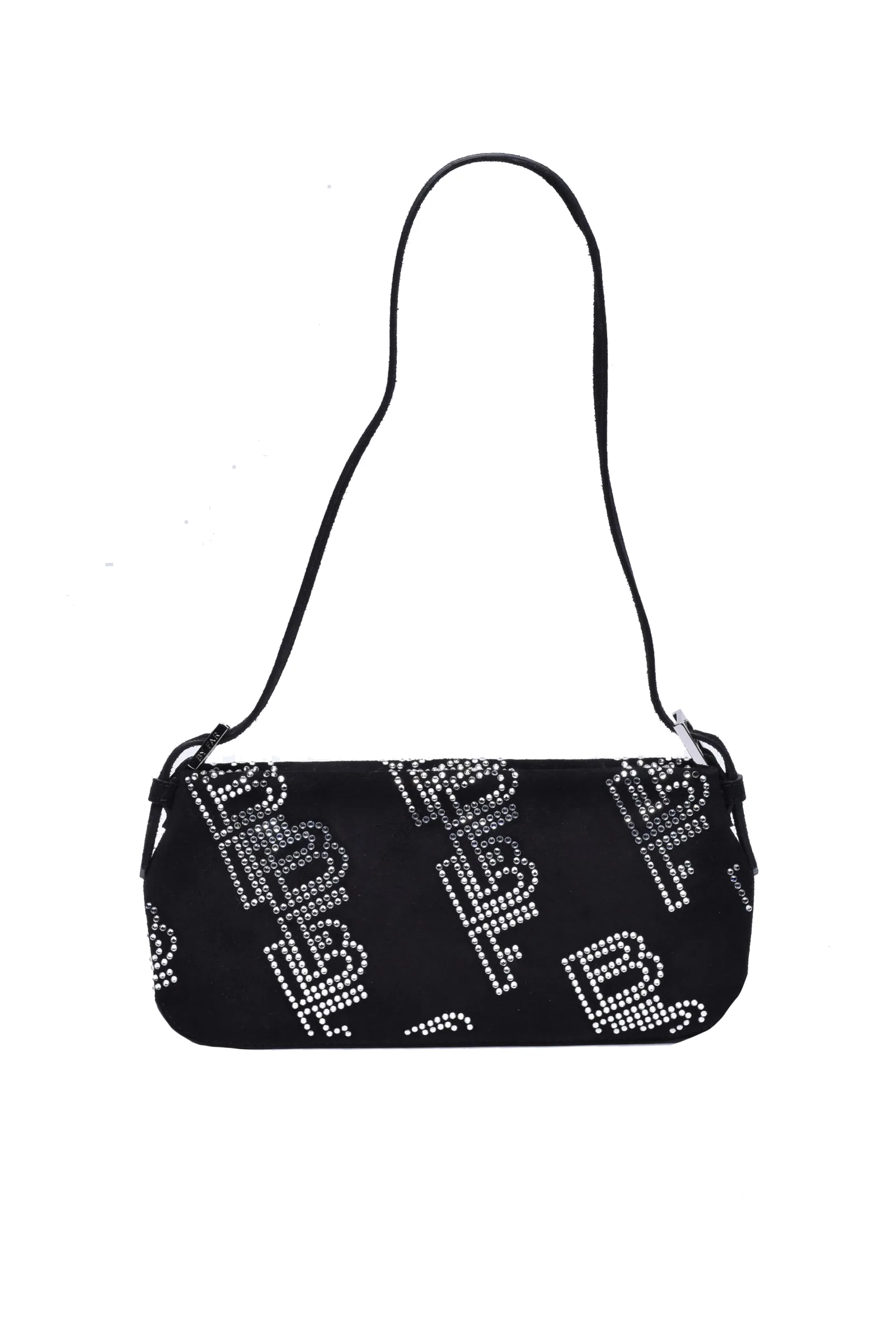 Borsa a Spalla in Suede Nero