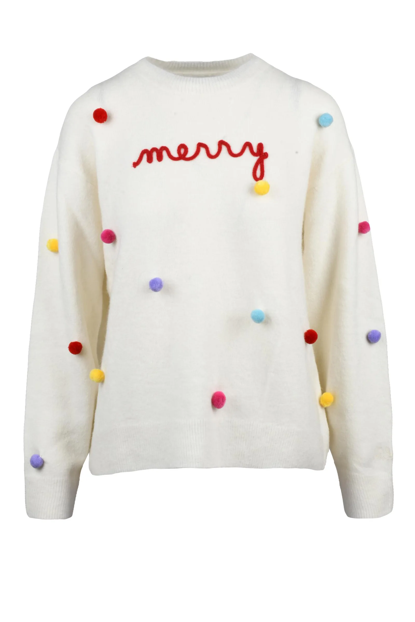 Pullover Girocollo Bianco