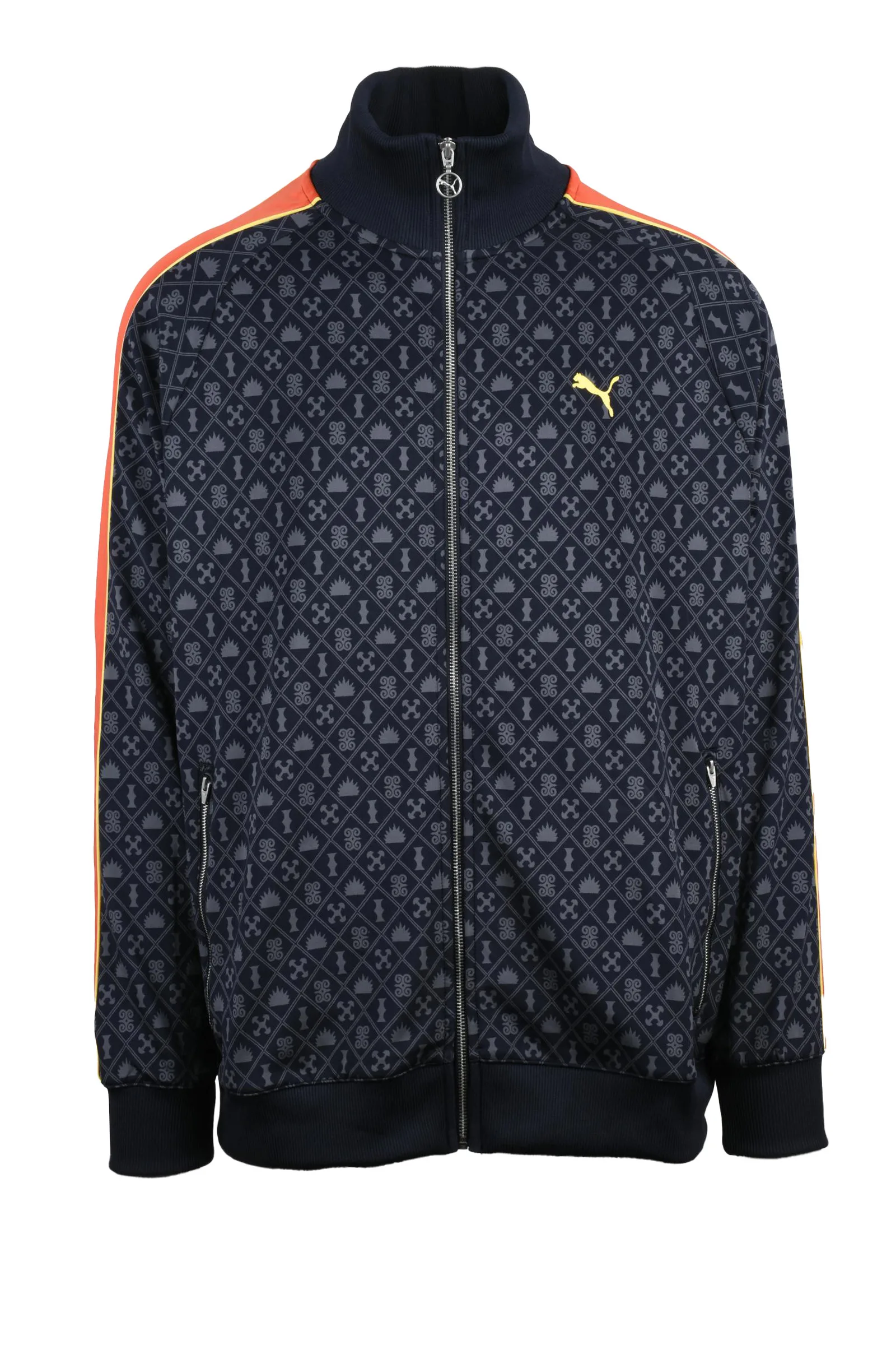Felpa con zip Blu Uomo