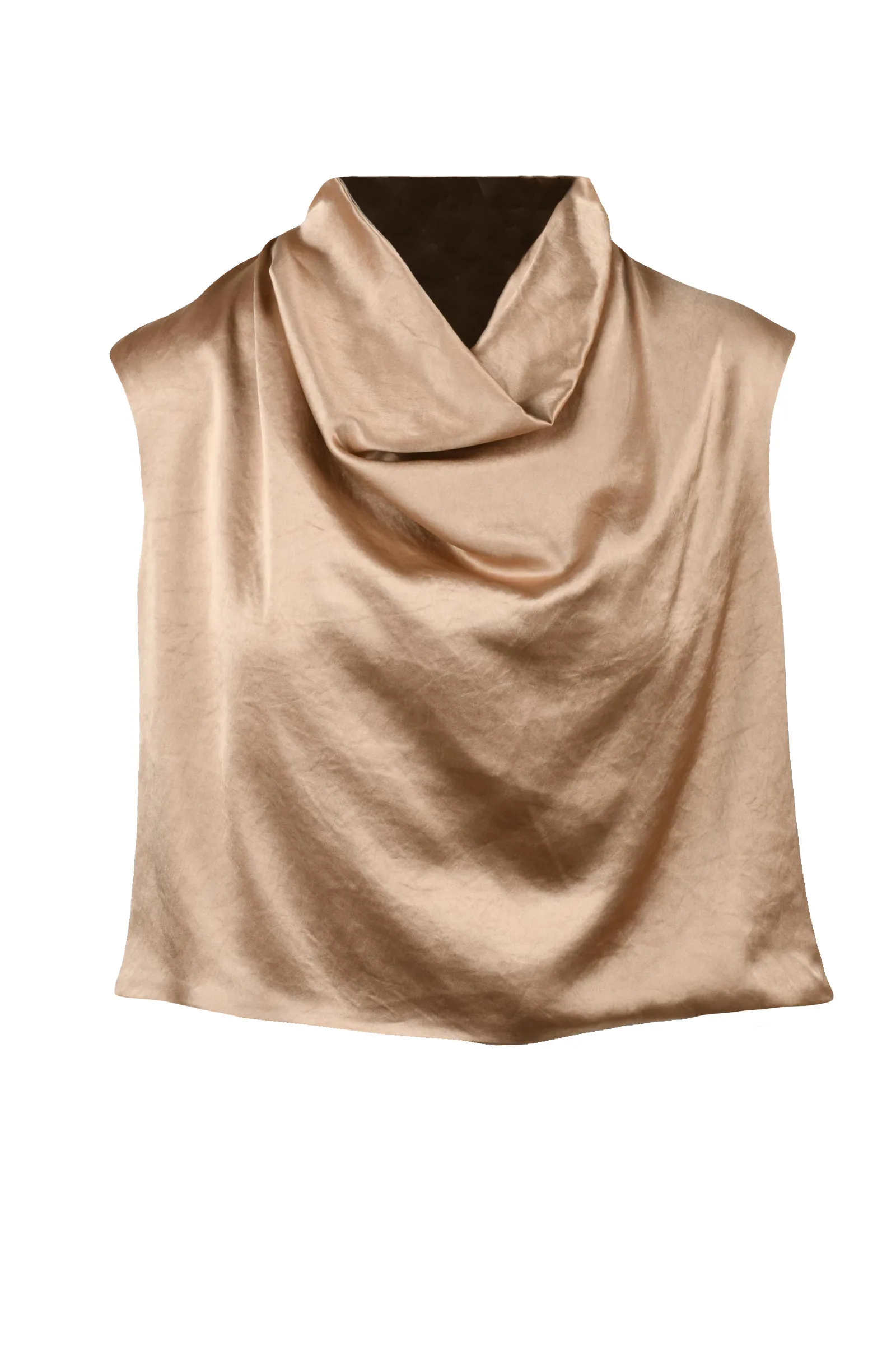 Blusa in Satin Oro