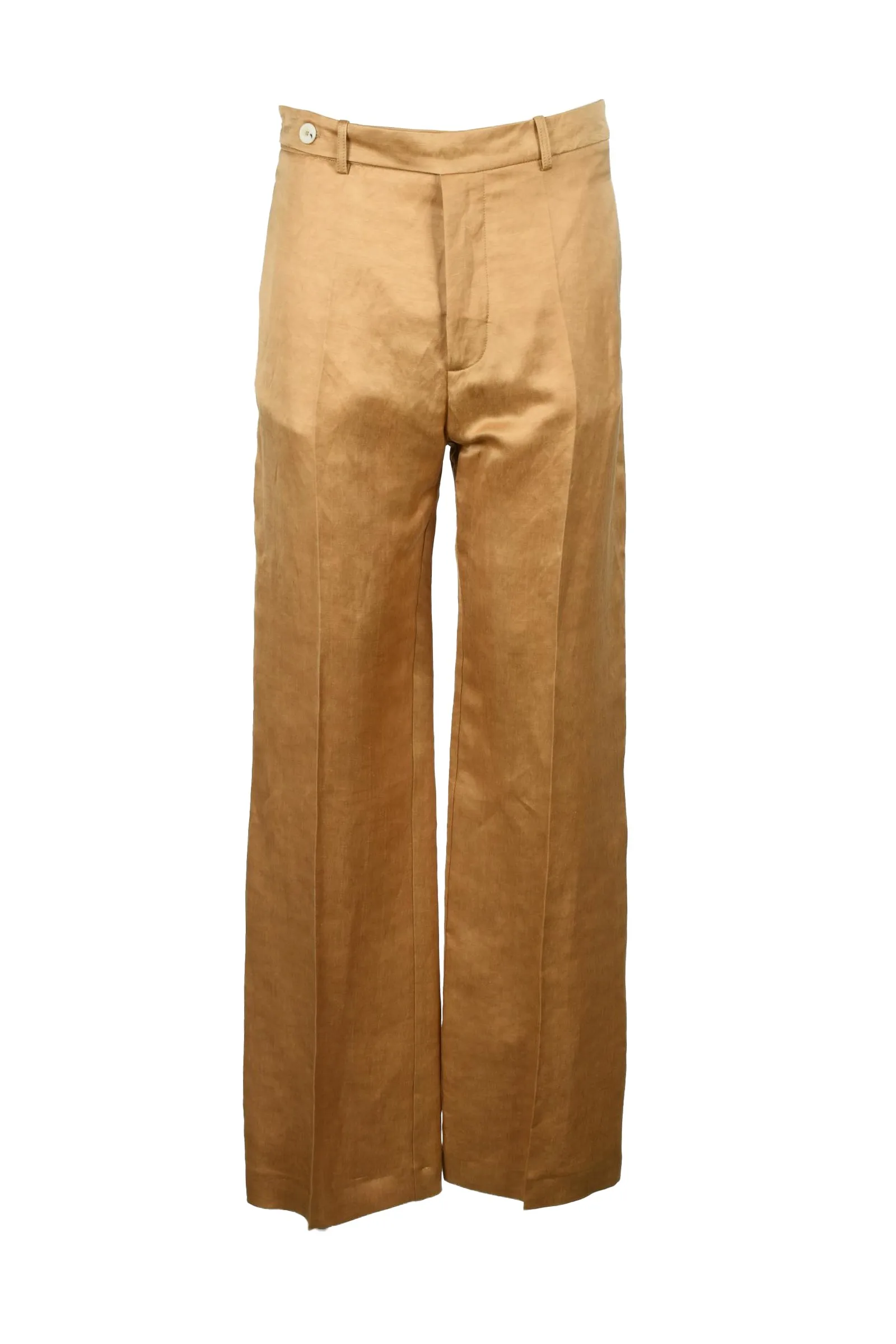 Pantalone Giallo Lino Cupro