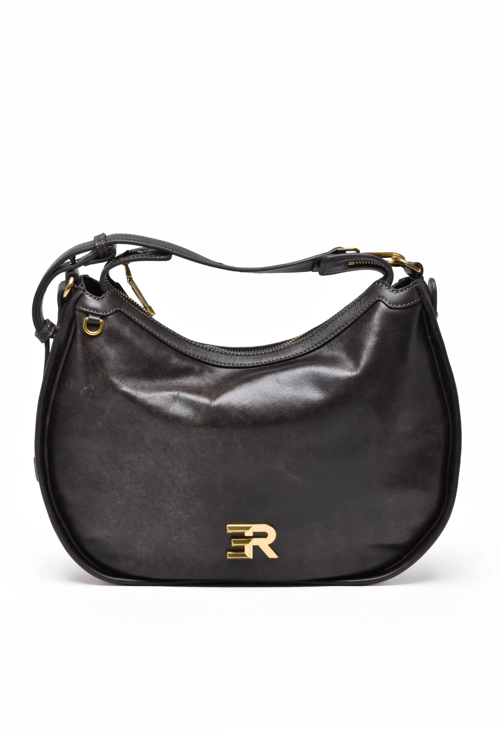Bolso de hombro marrón