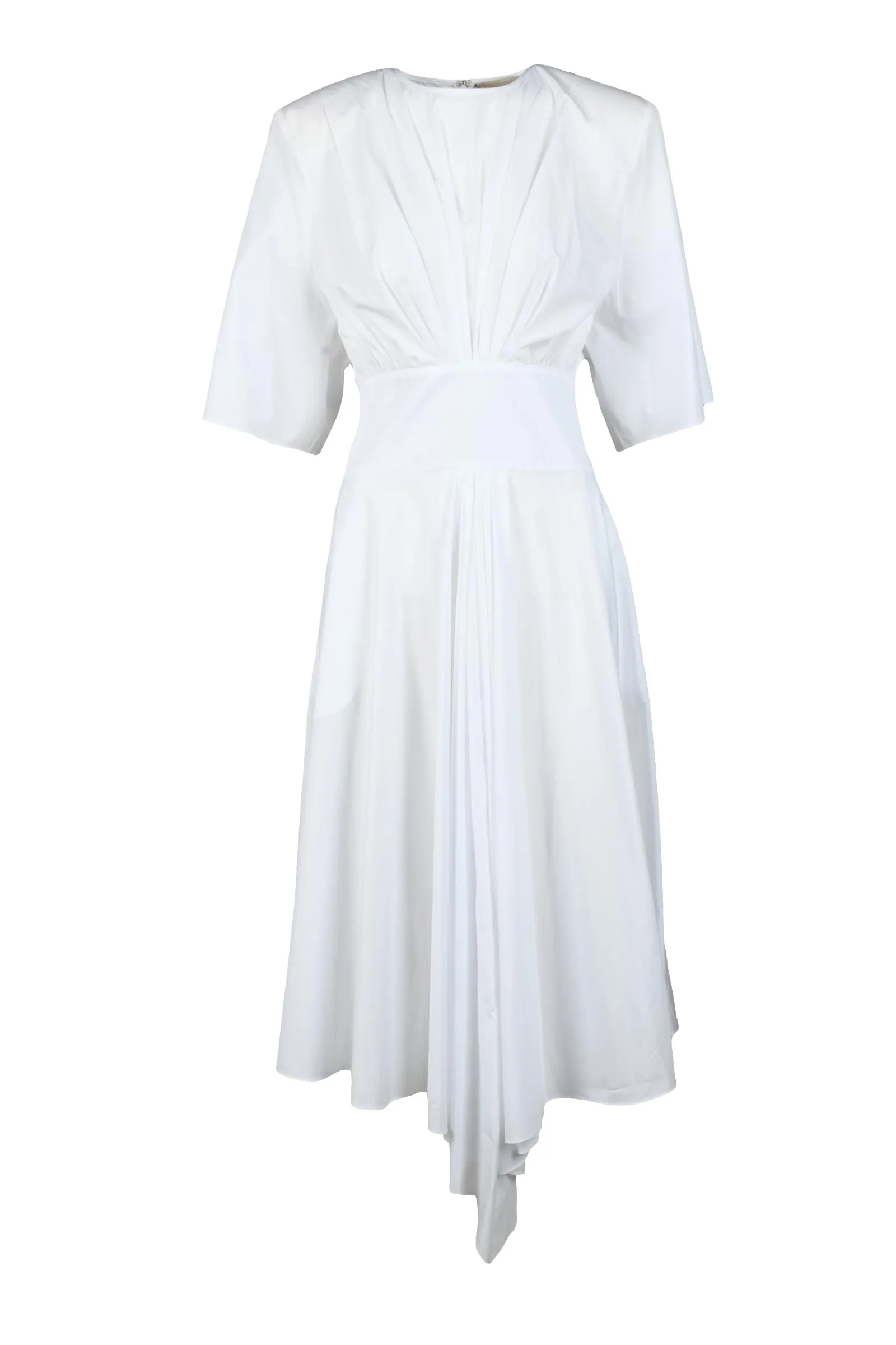 Abito Lungo in Cotone Bianco