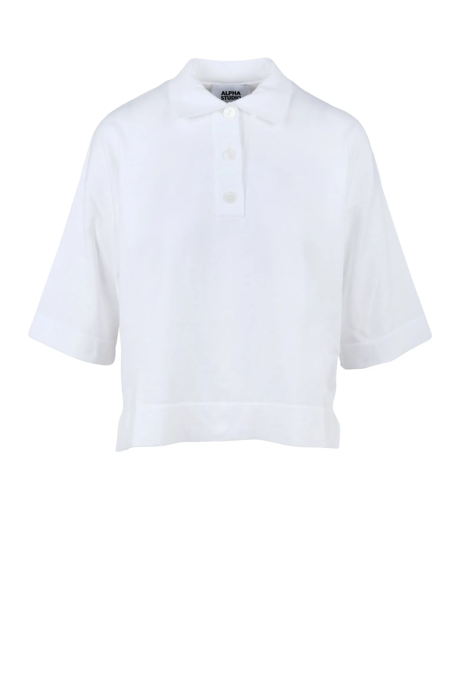 Polo in maglia Bianco