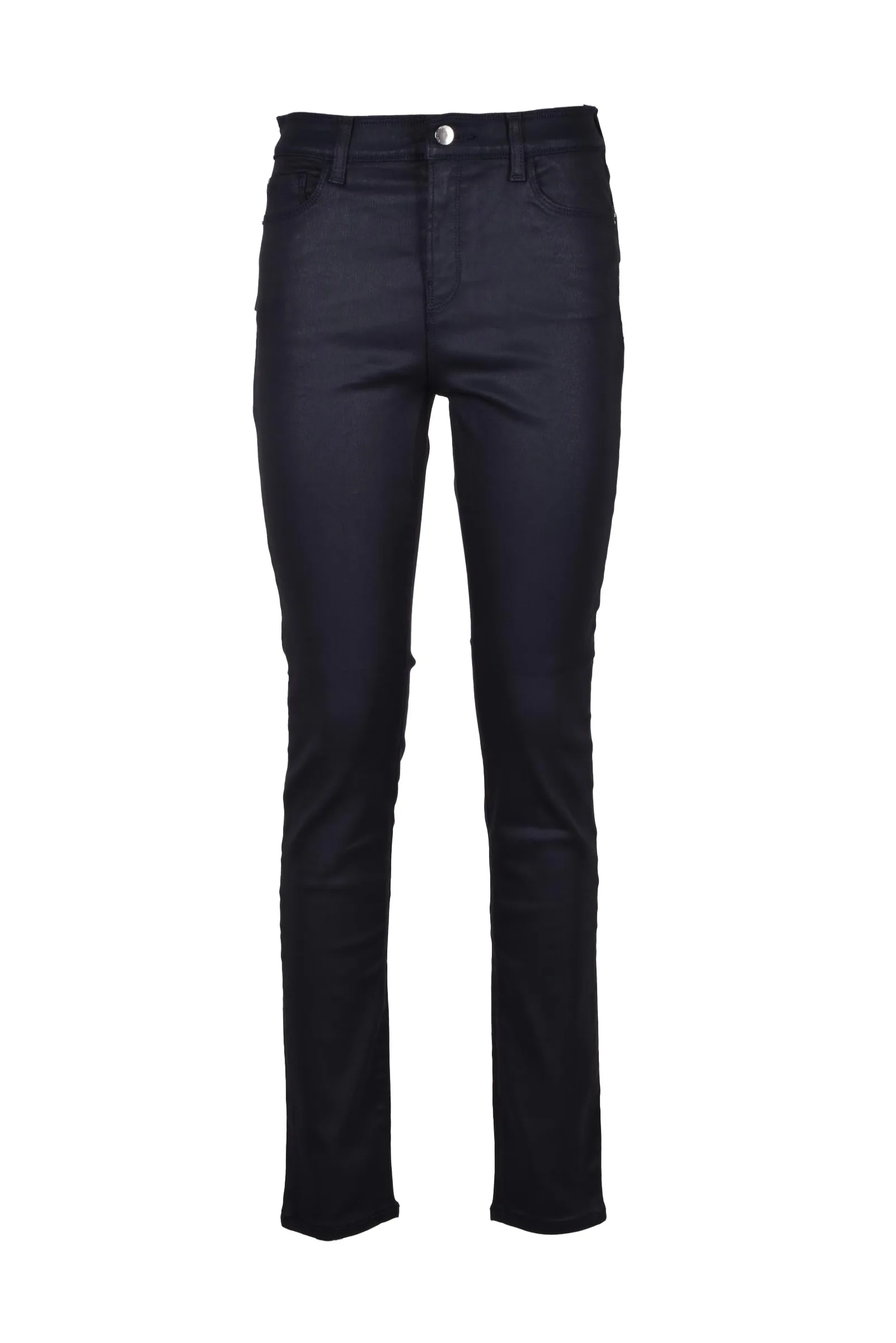 Pantaloni Skinny Gommati Blu