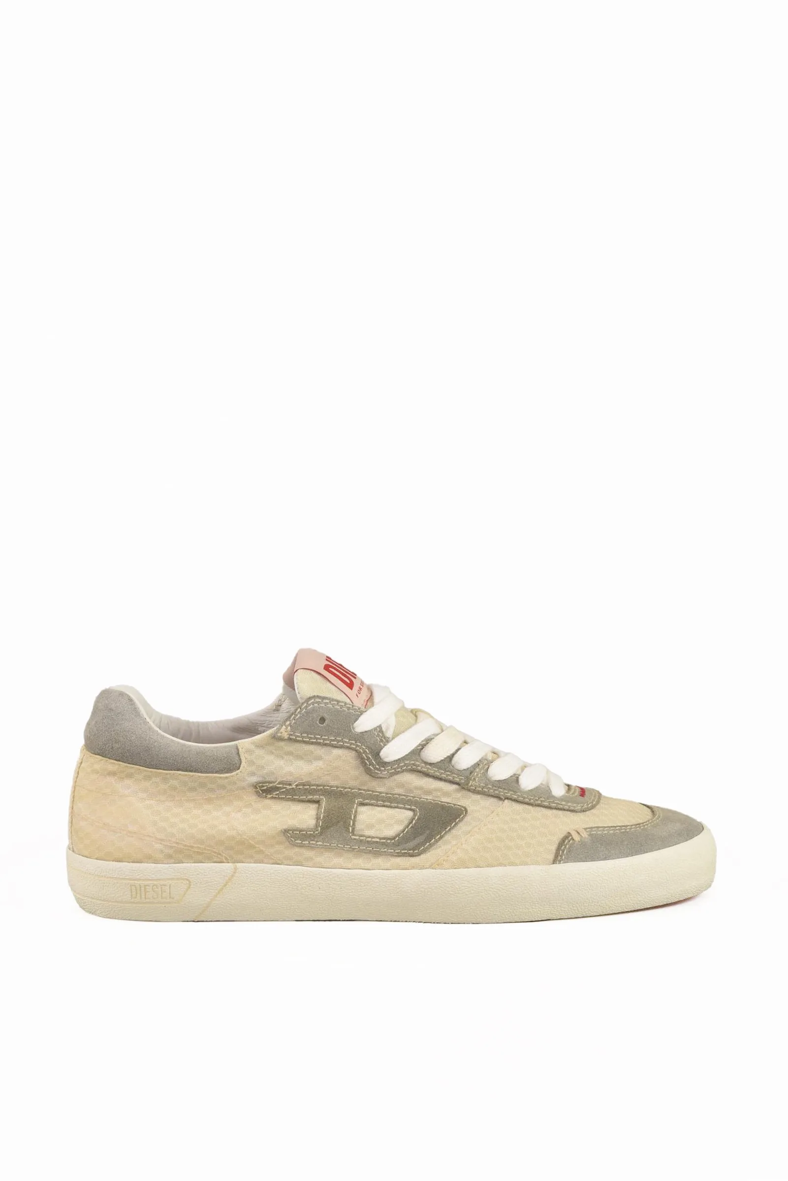 Sneaker in Tessuto e Suede Grigio