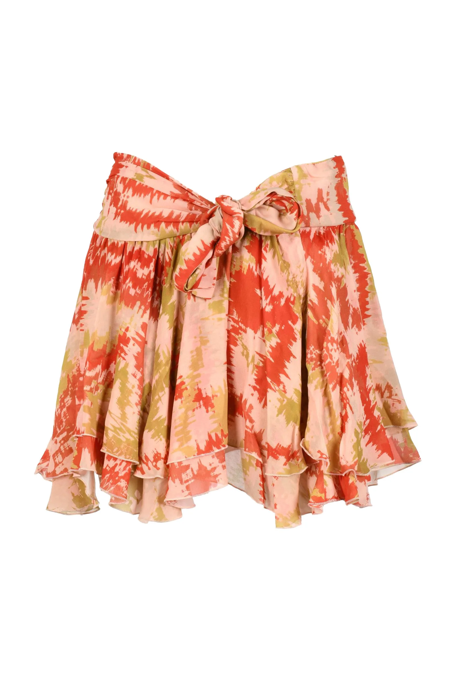 Gonna Mini in Voile Arancione