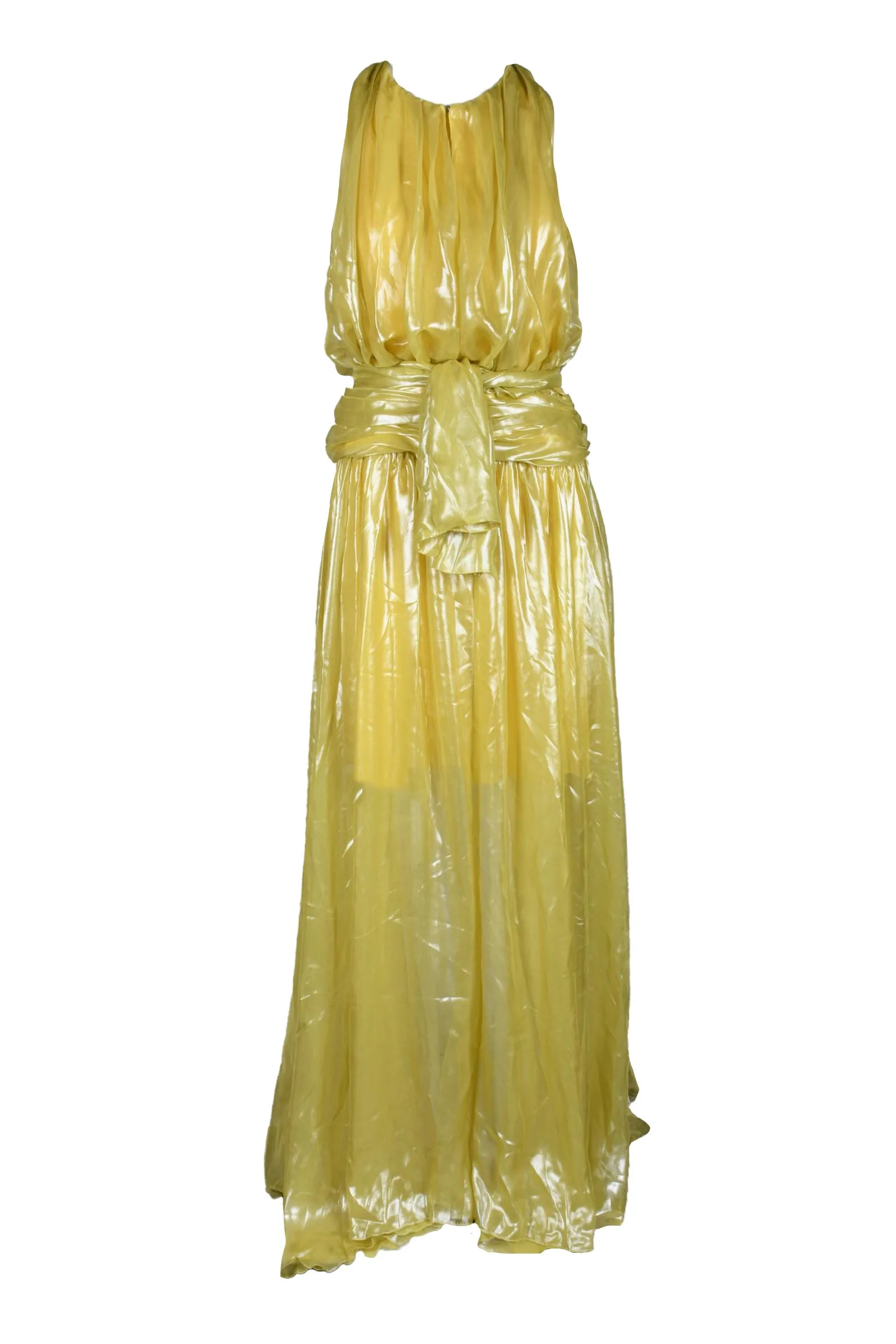 Abito Lungo Chiffon Giallo