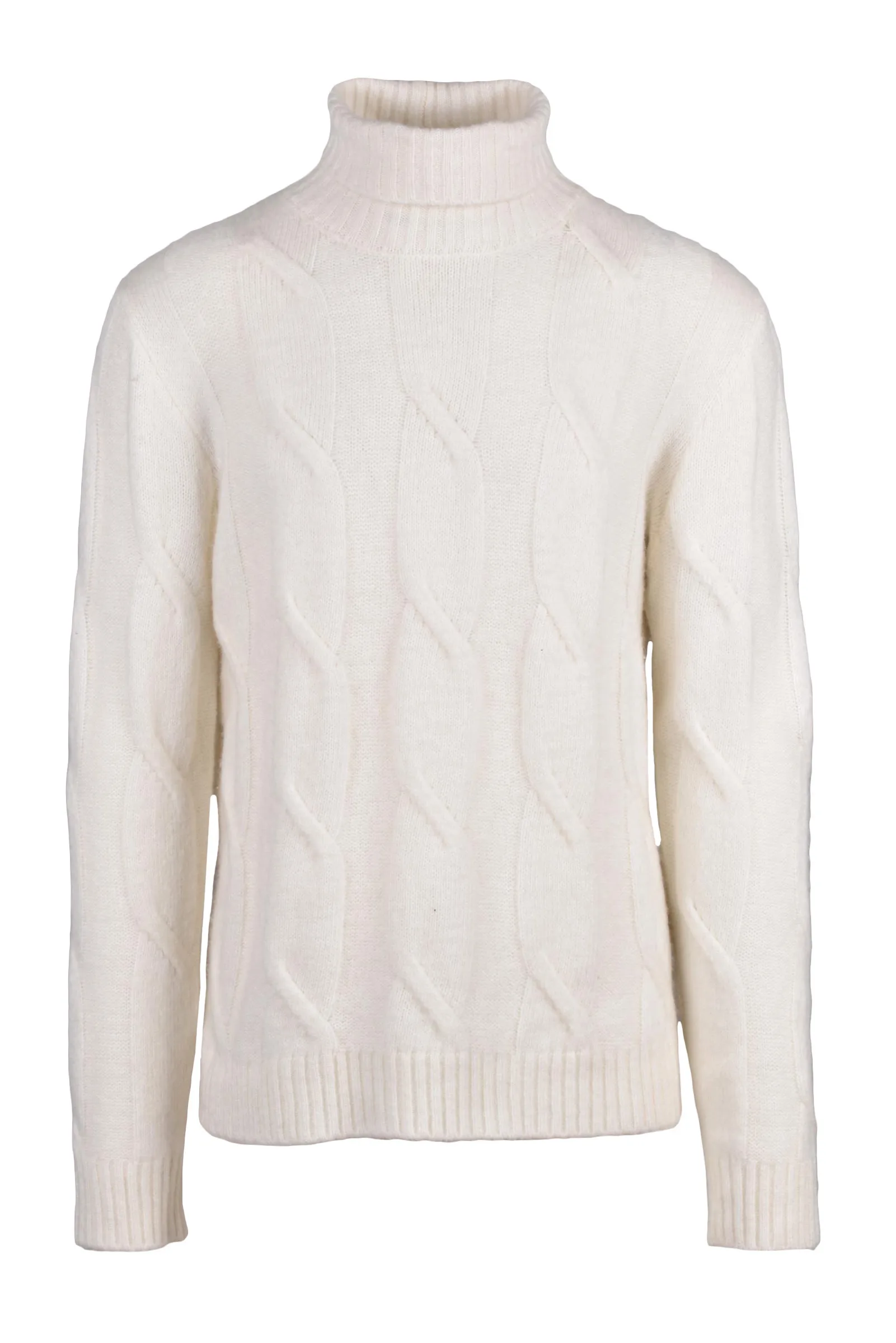 Maglione Collo Alto Bianco
