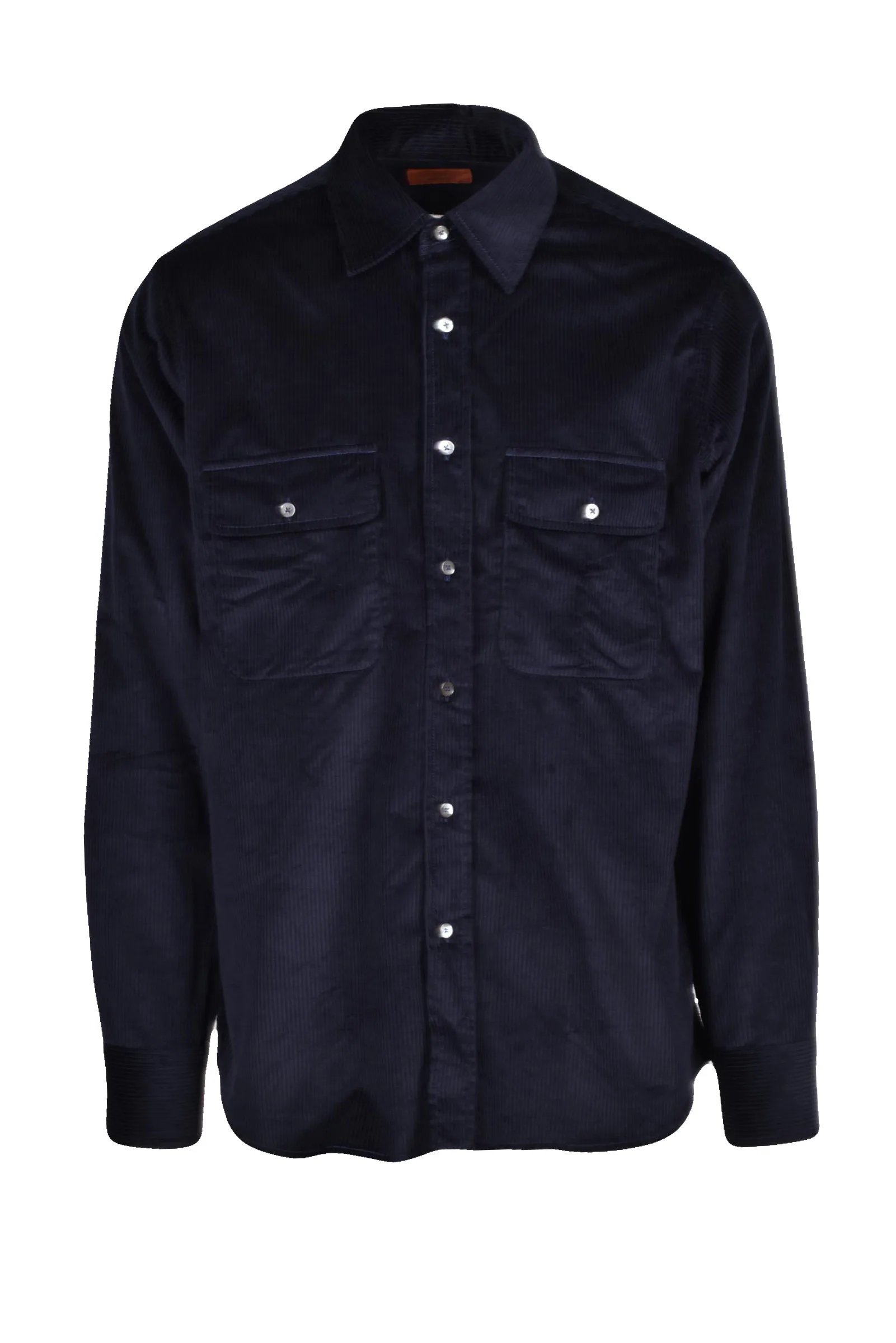 Camicia Velluto a Coste Blu