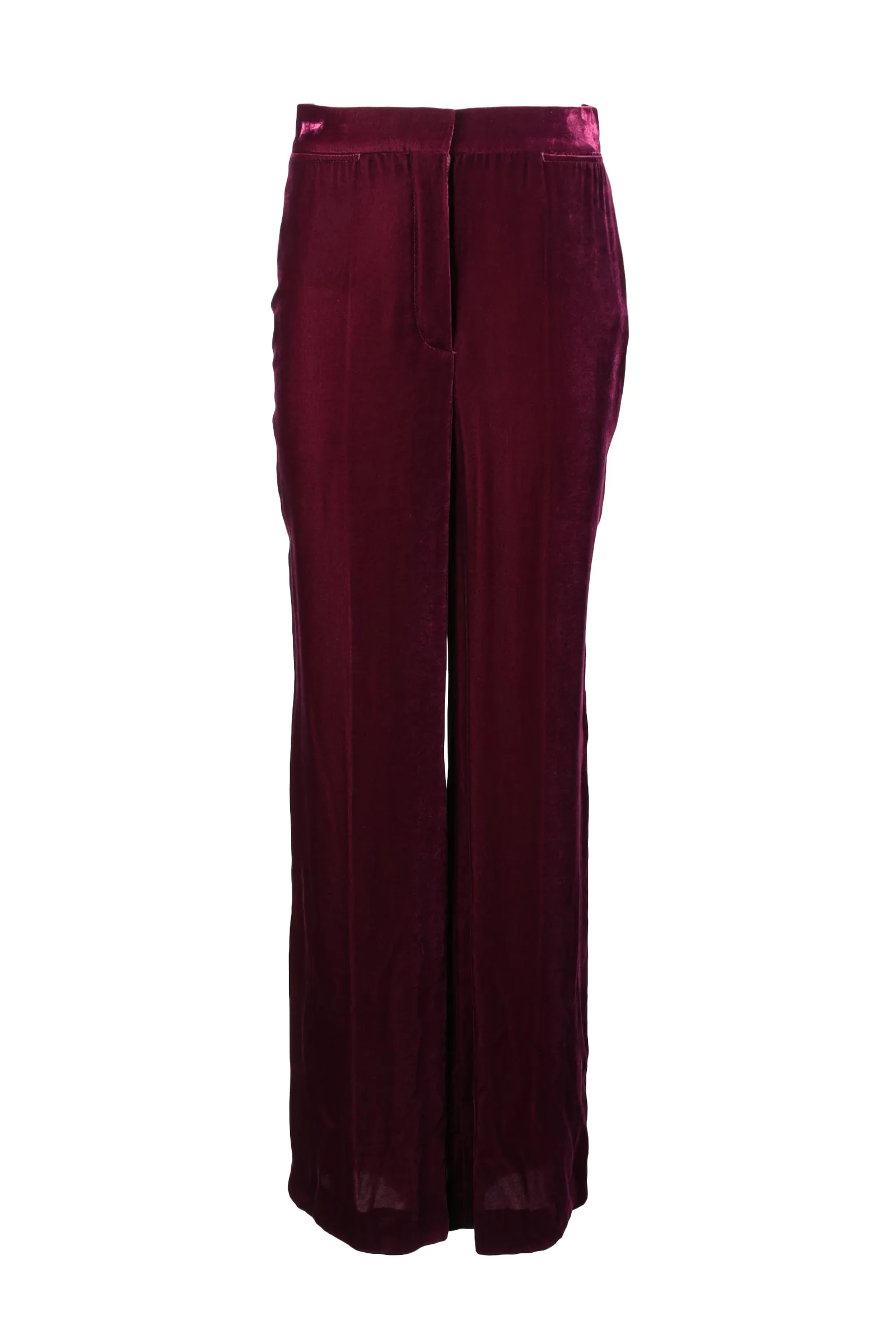 Pantalone in Velluto Rosso