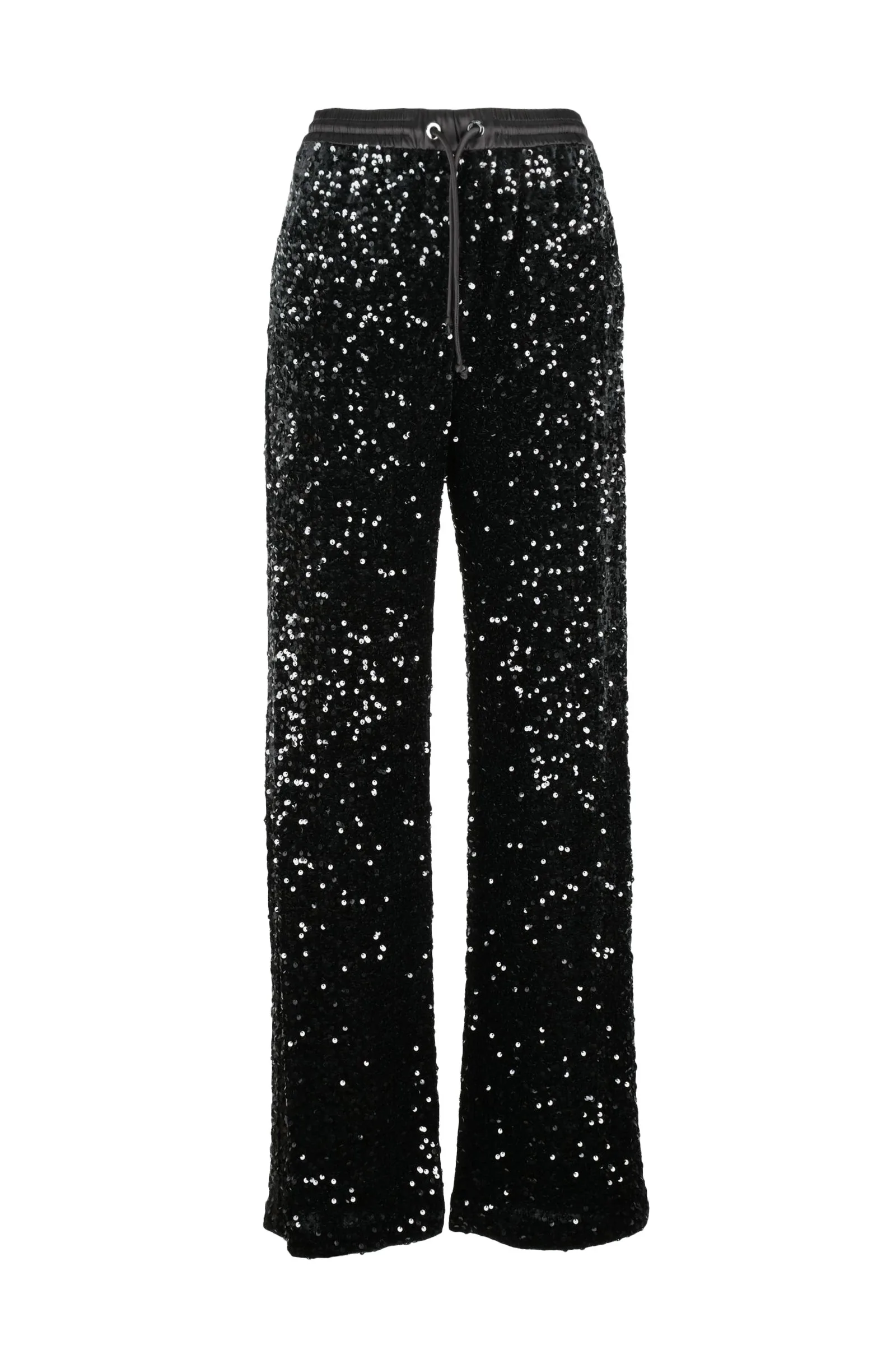 Tuta Total Paillettes Nero