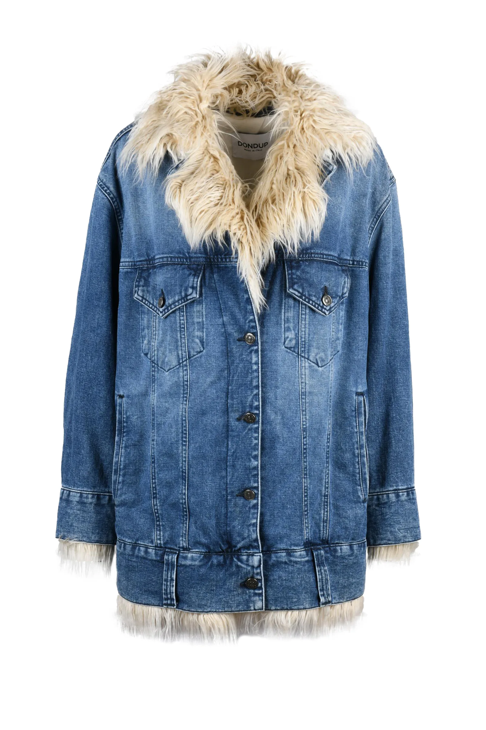 Giaccone Denim Azzurro