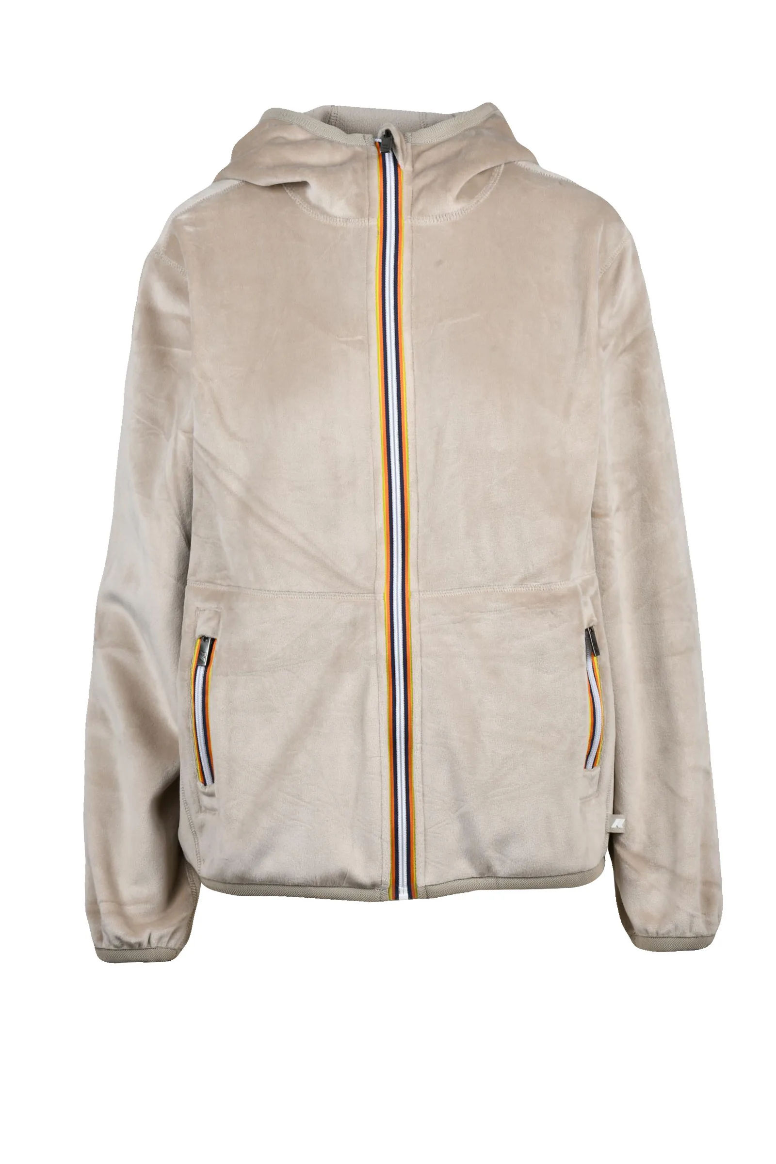 Felpa in Velluto Beige