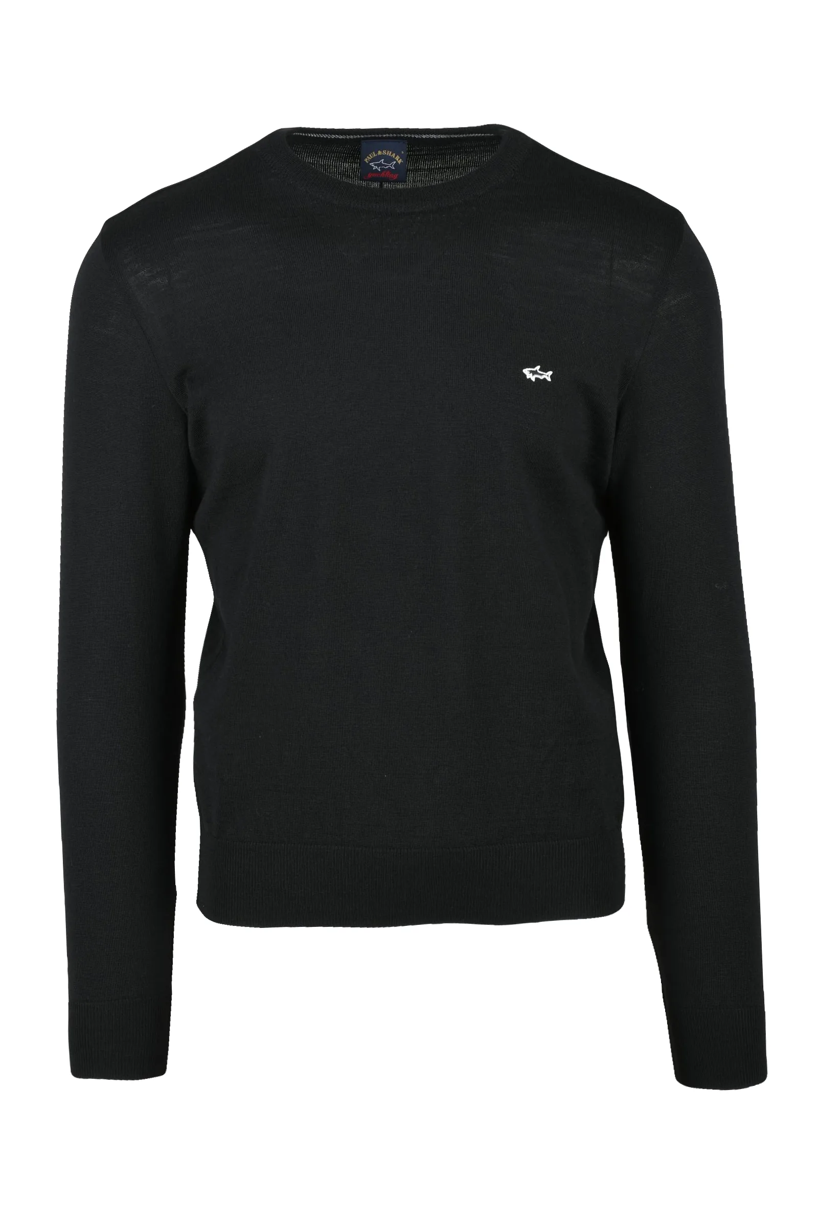 Zwarte trui met ronde hals