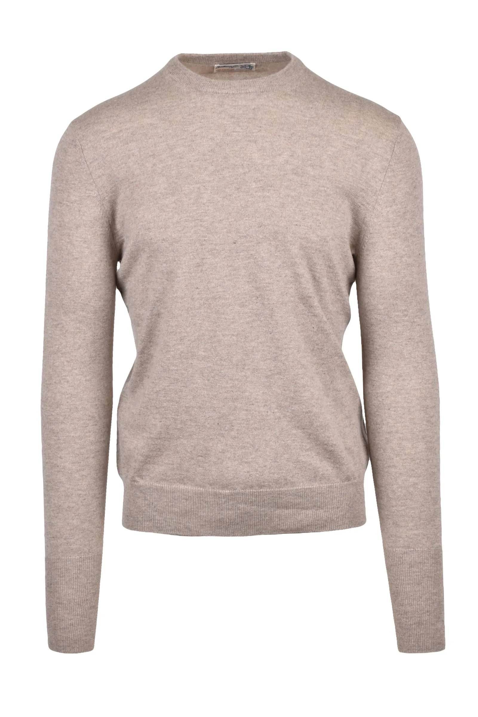 Maglia Pullover Girocollo Beige