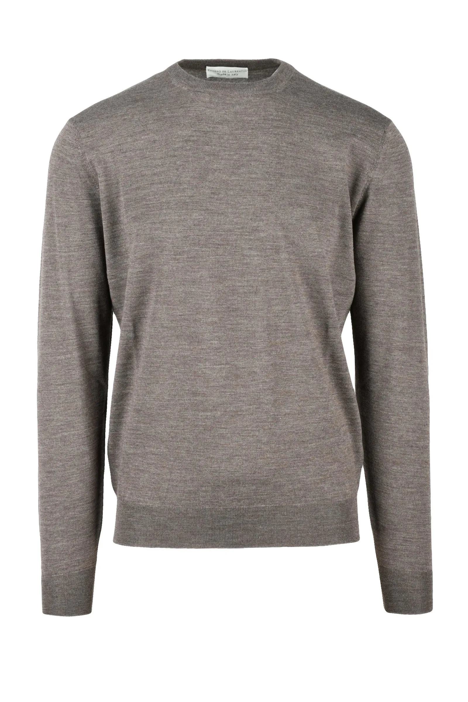 Maglia Pullover Girocollo Marrone